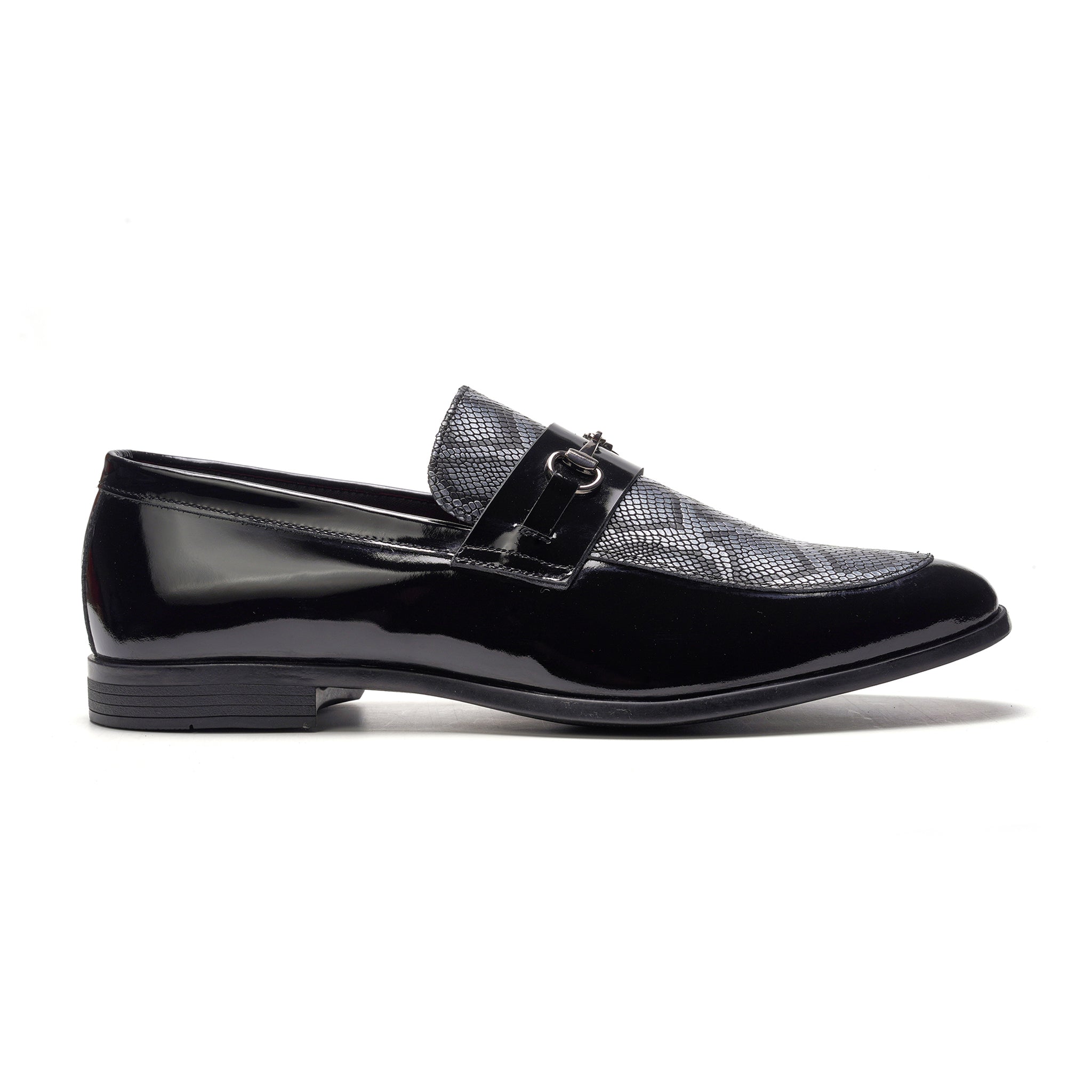 Maestro Bit Loafer // Black Python Print
