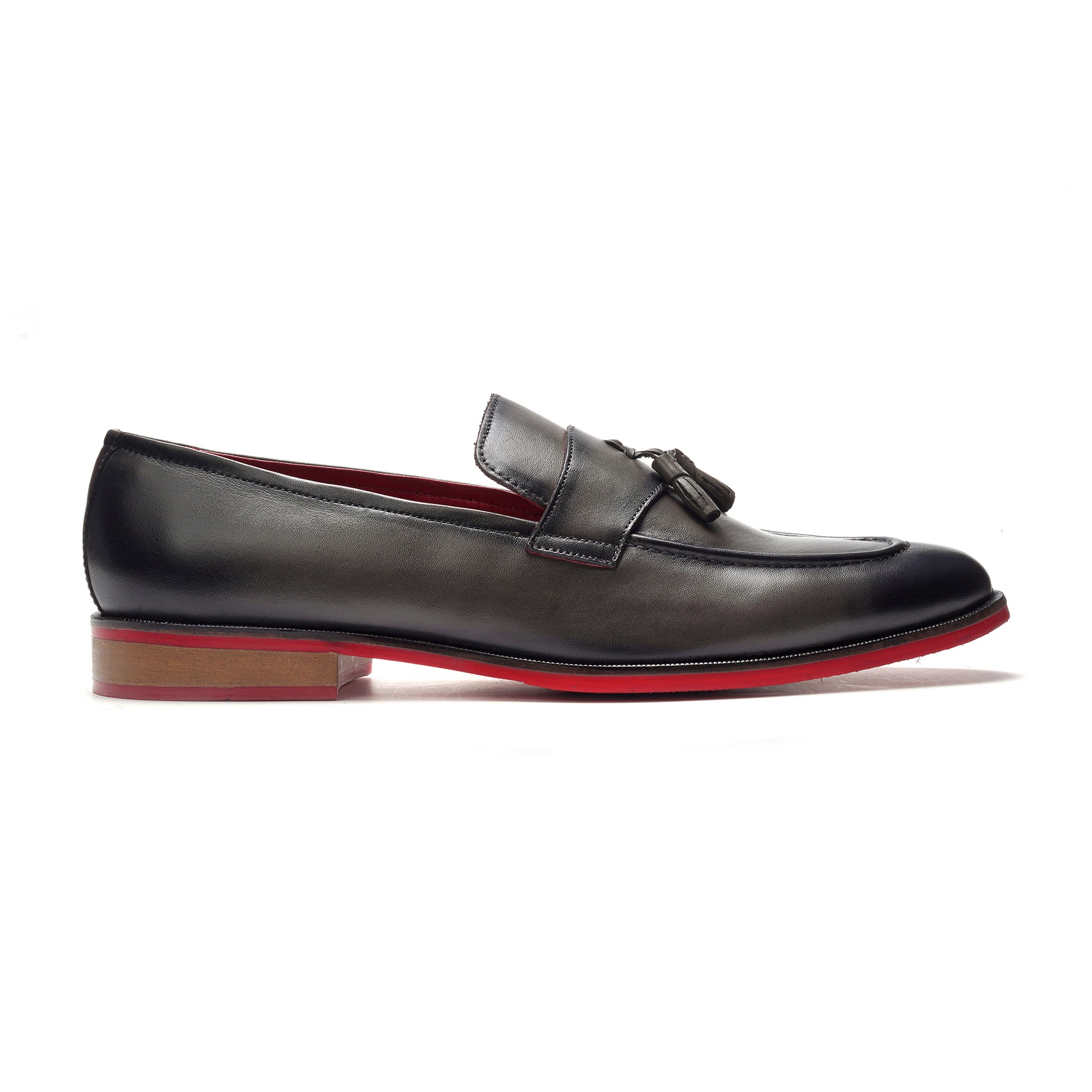 Encore Tassel Loafer // Grey Leather