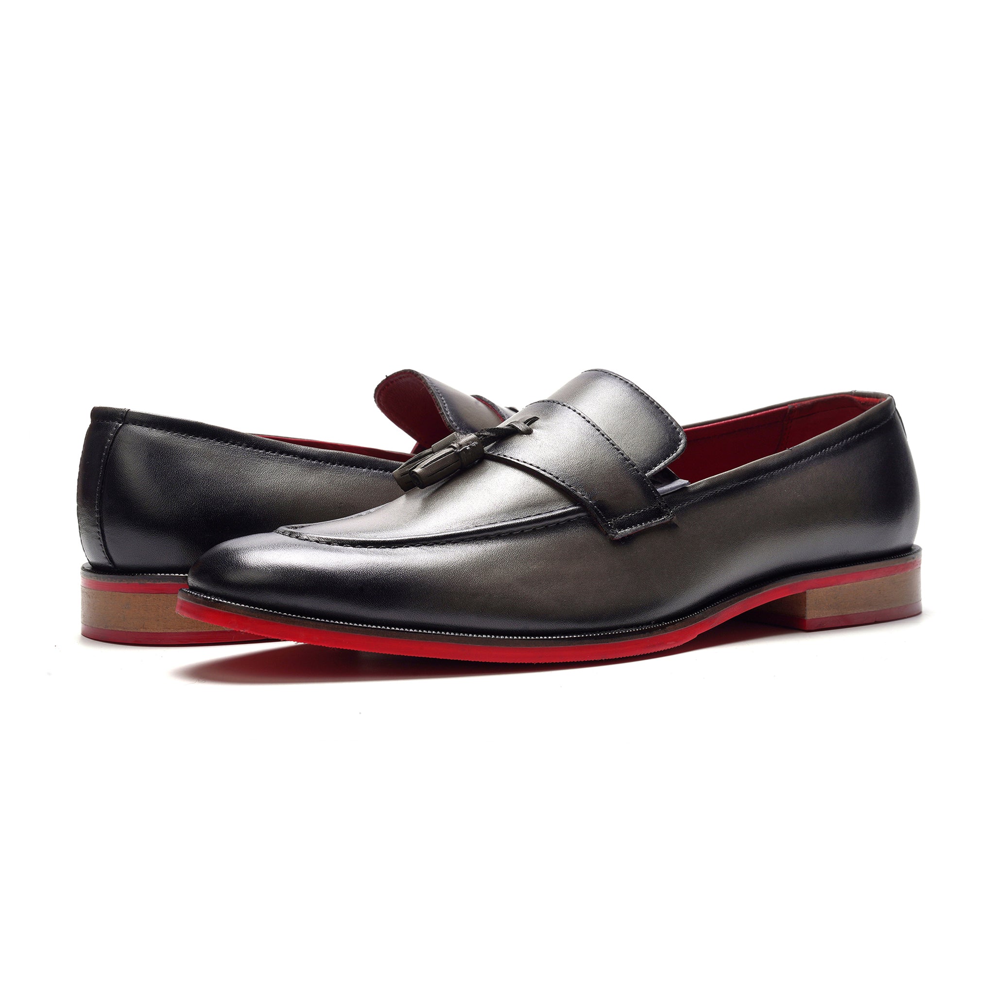 Encore Tassel Loafer // Grey Leather