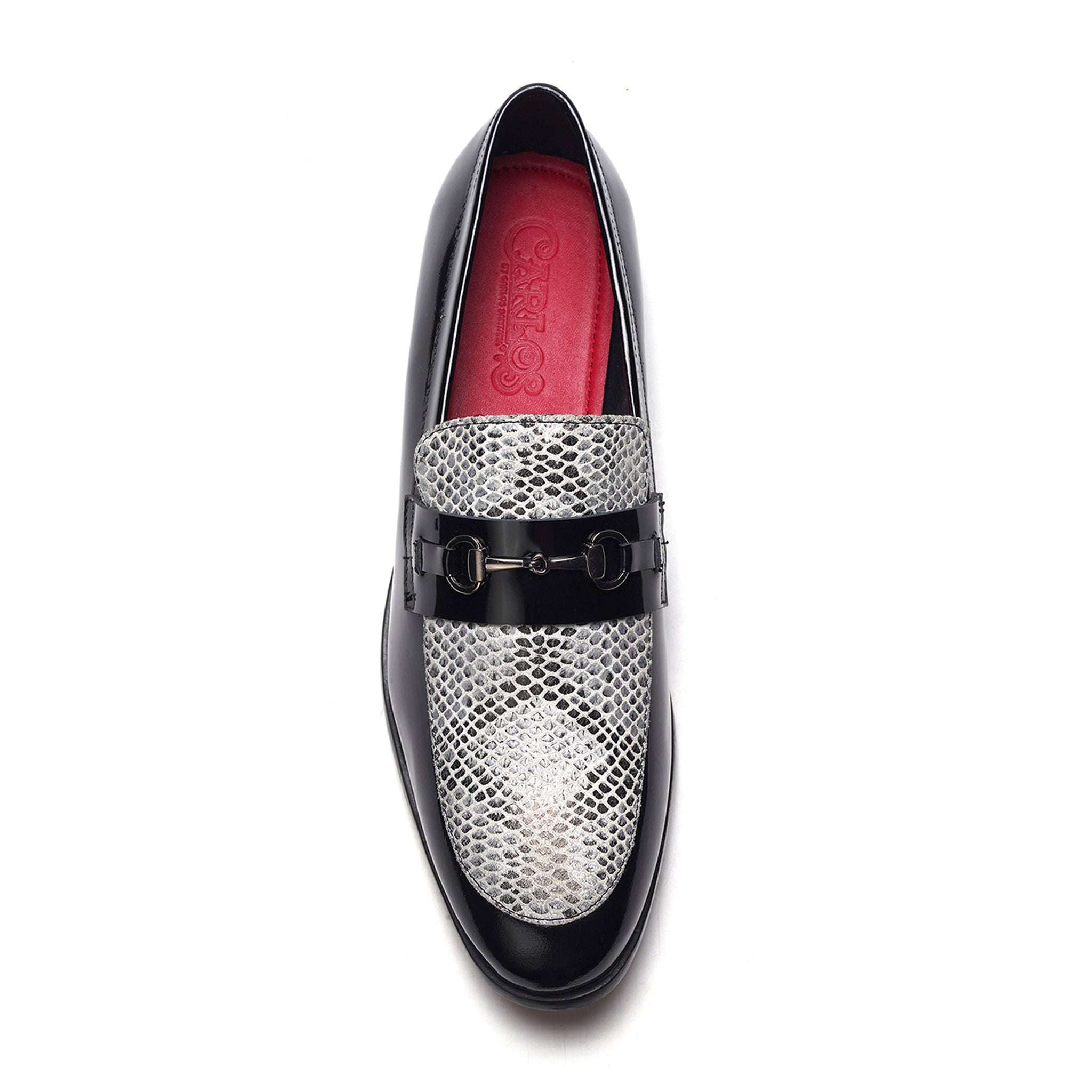 Maestro Bit Loafer // Black Snake Print