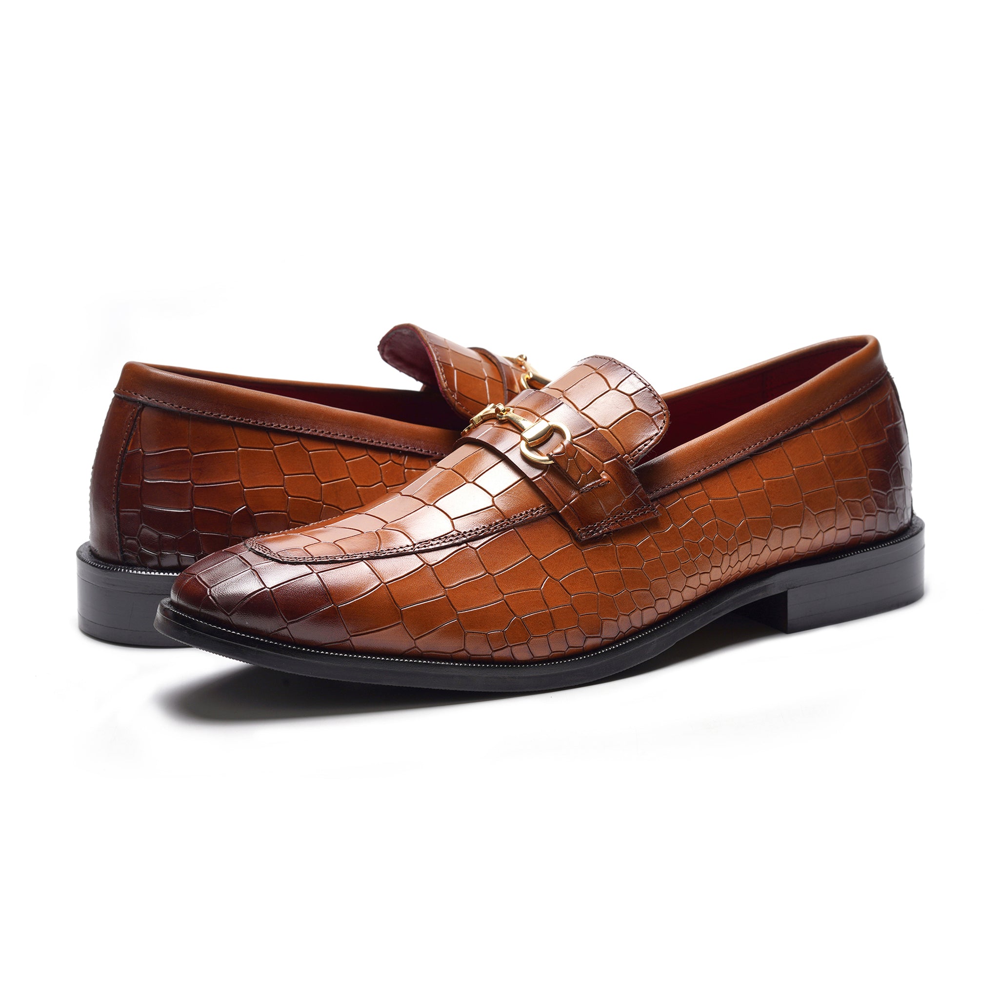 Havana Bit Loafer // Tan Croco
