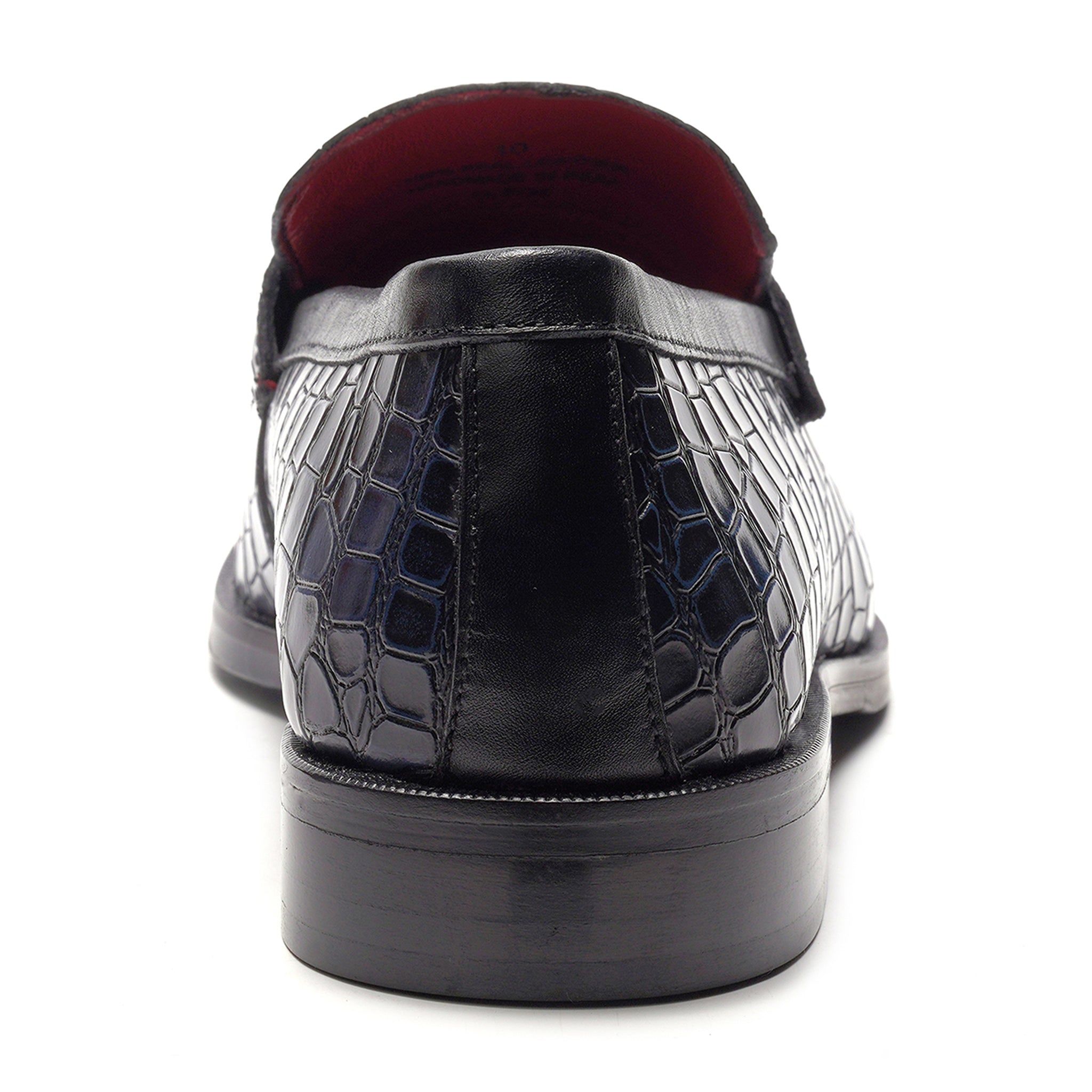 Nocturne Penny Loafer // Navy Croco