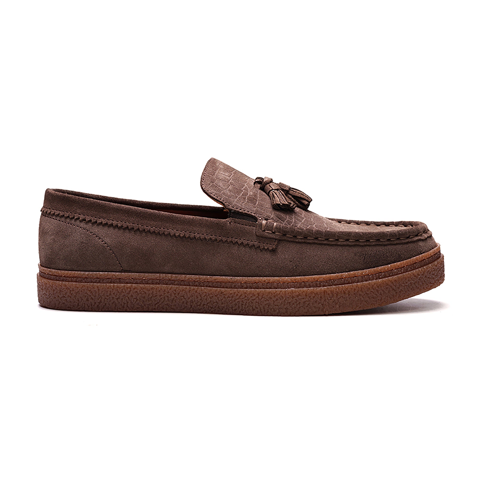 Baez Tassel Loafer // Saloon Brown Suede