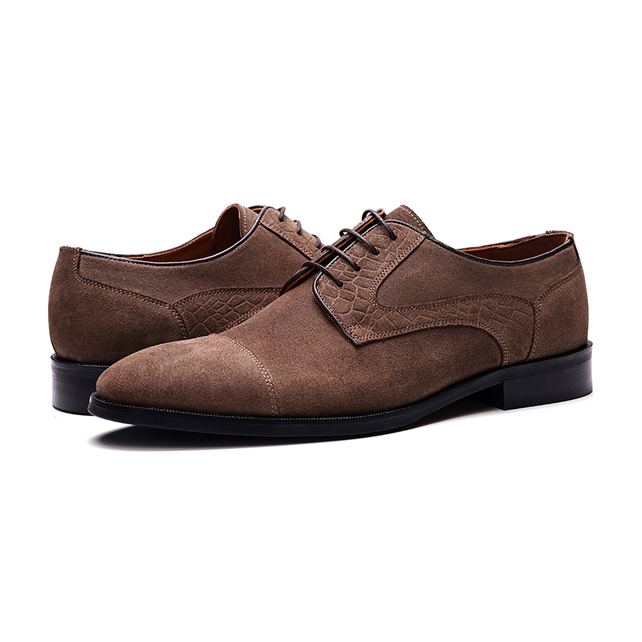 Havens Cap-toe Derby // Saloon Brown Suede