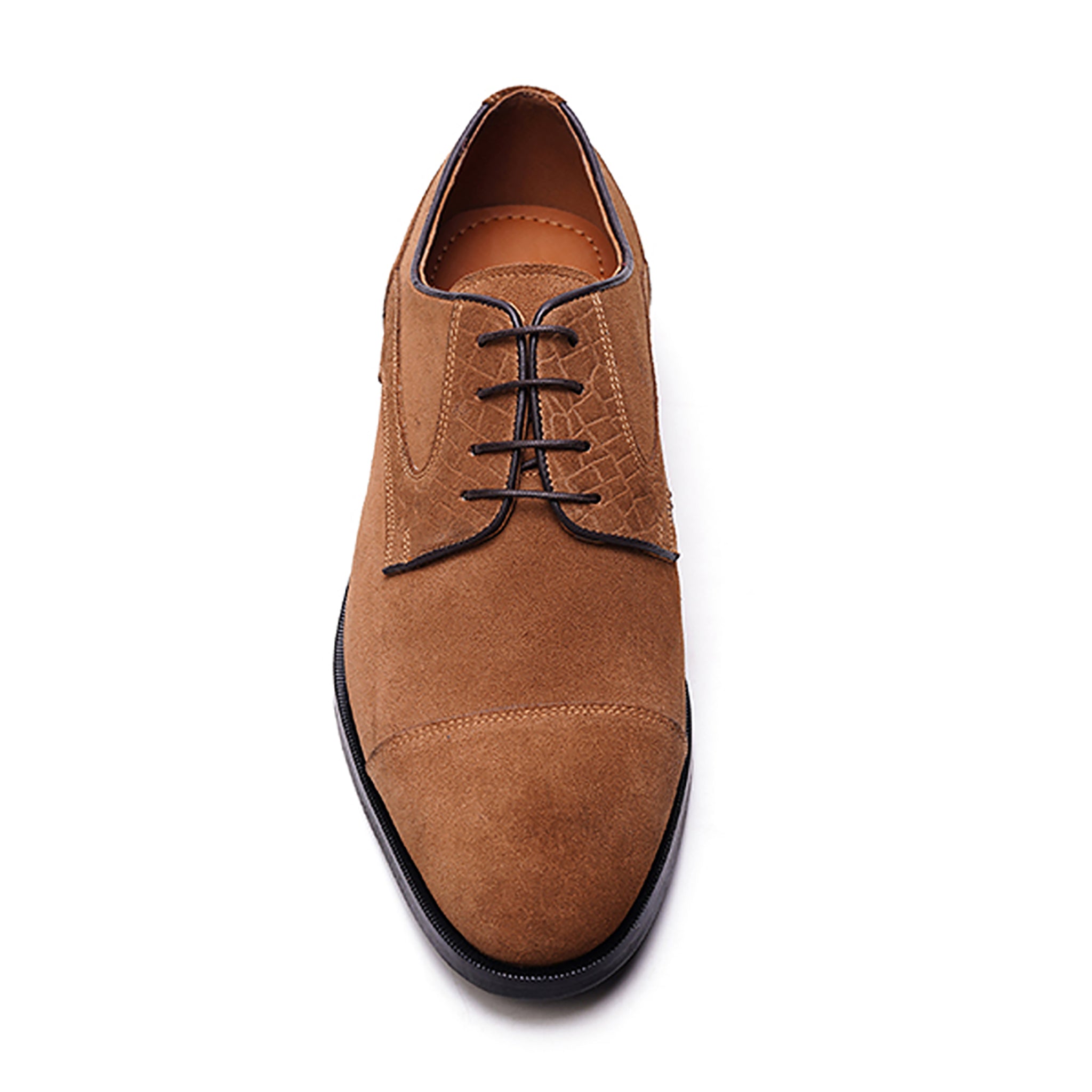 Havens Cap-toe Derby // Tobacco Brown Suede
