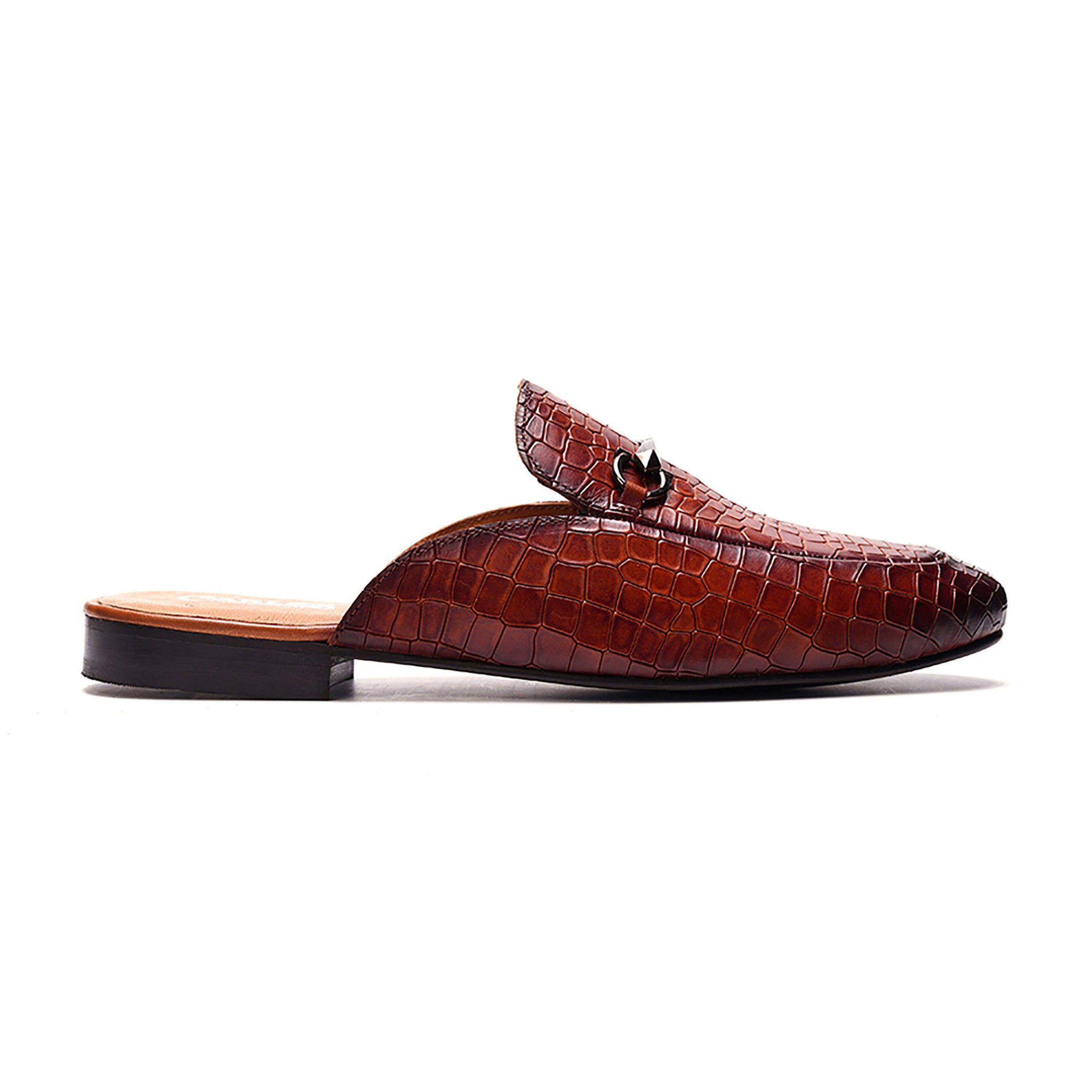 Apollo Bit Slide // Croco Tan