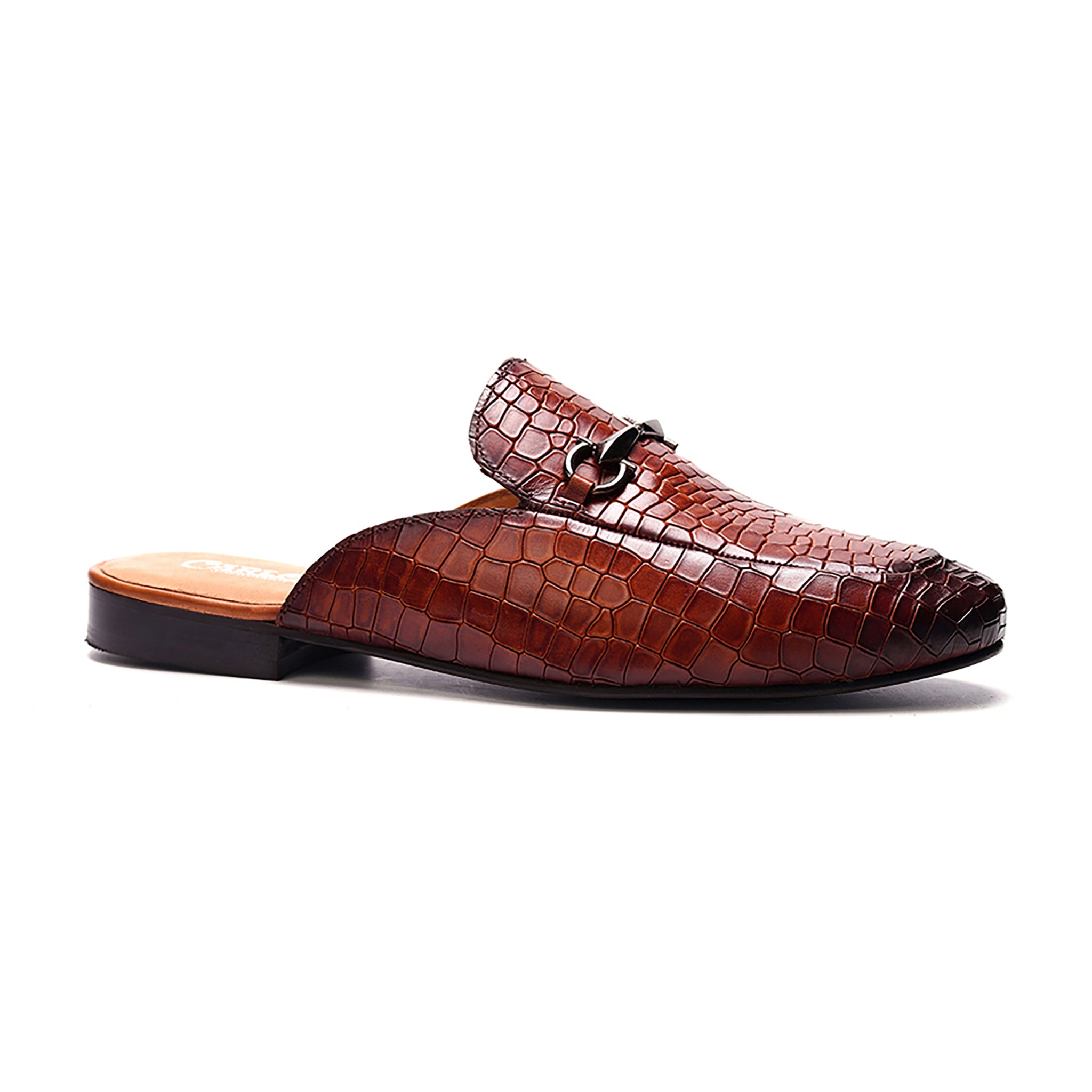 Apollo Bit Slide // Croco Tan