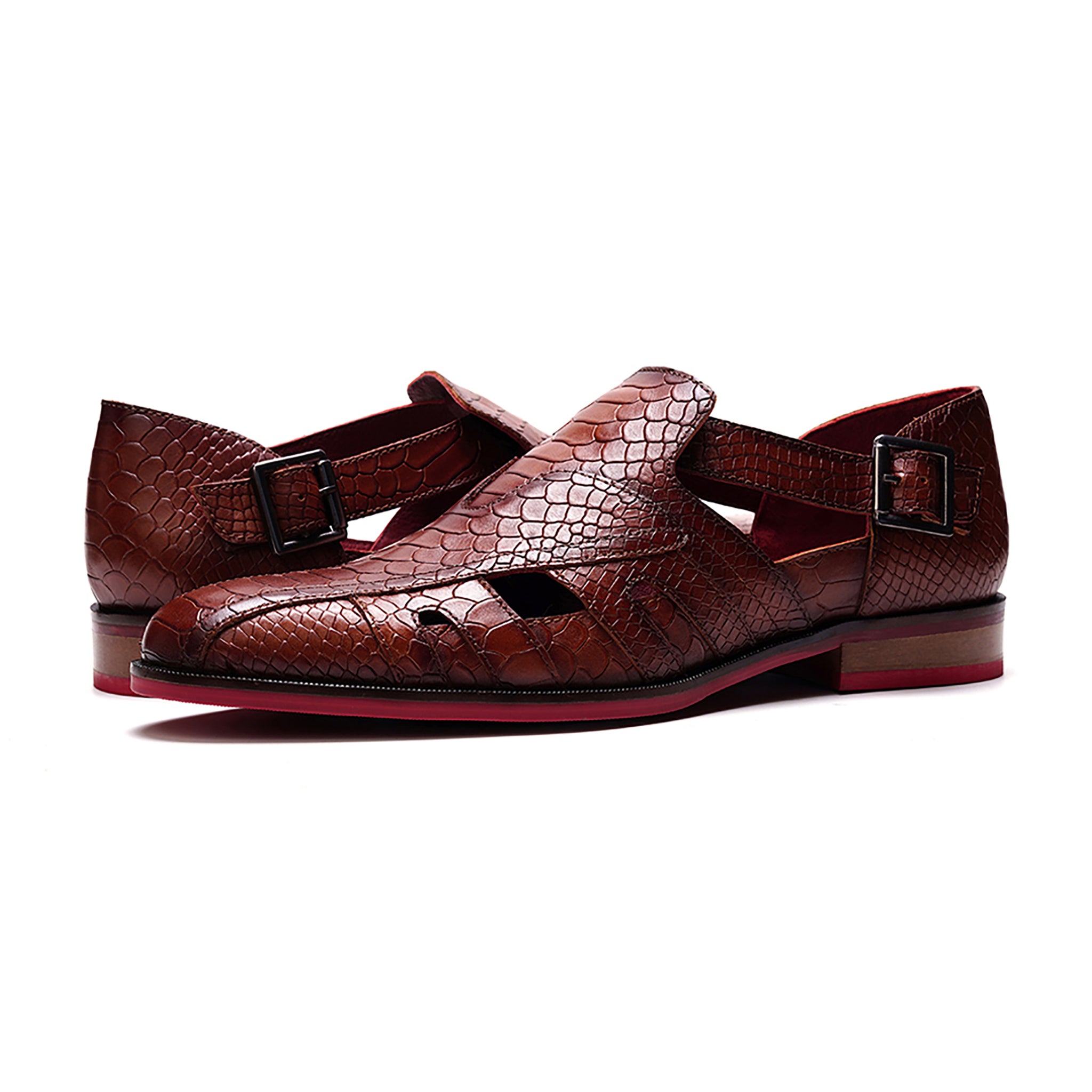 Aura Fisherman Sandal // Brown