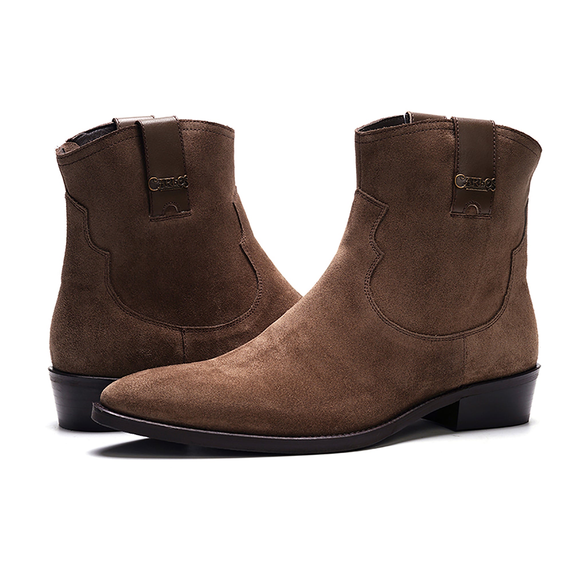 Zappa Cowboy Boot // Tobacco Brown Suede