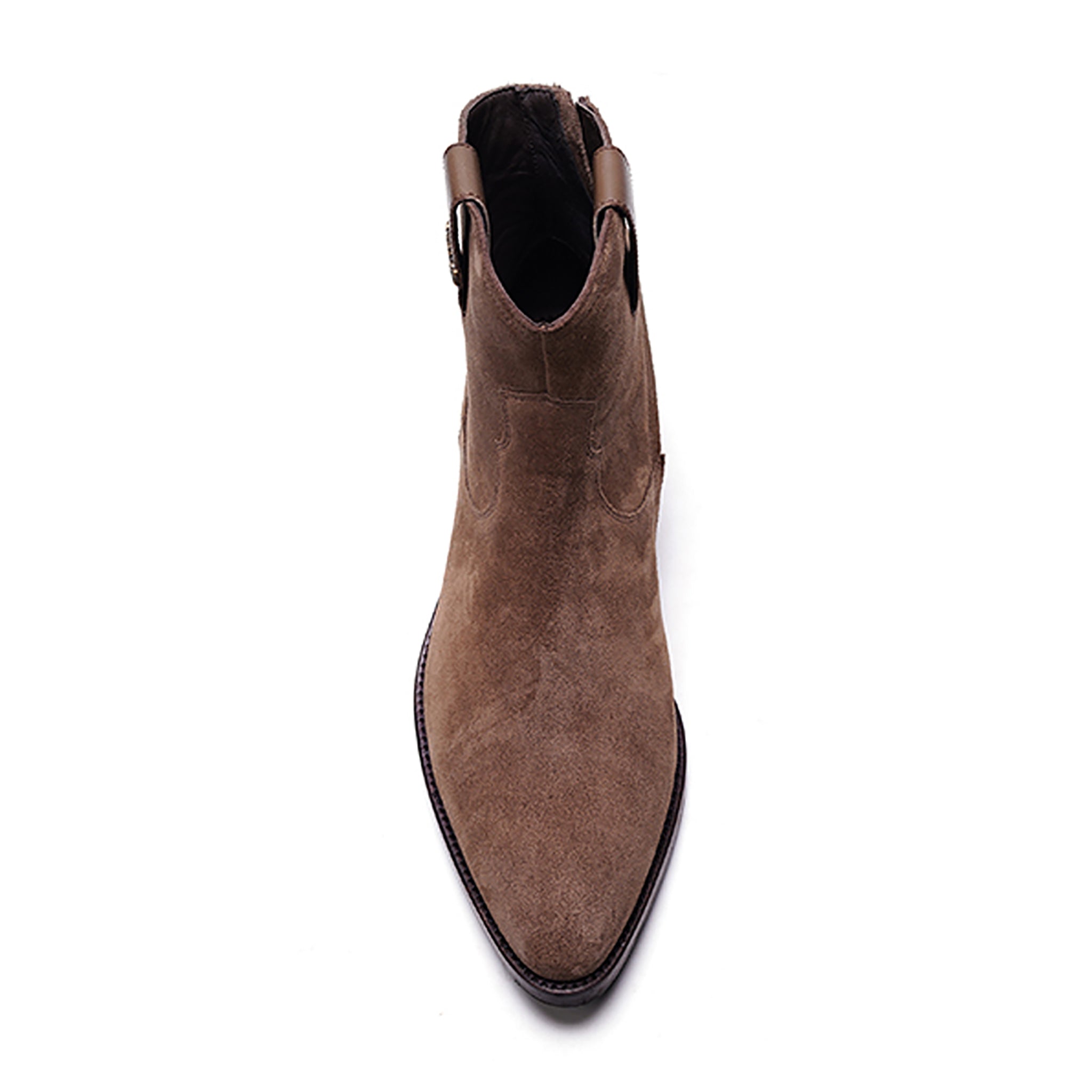 Zappa Cowboy Boot // Tobacco Brown Suede