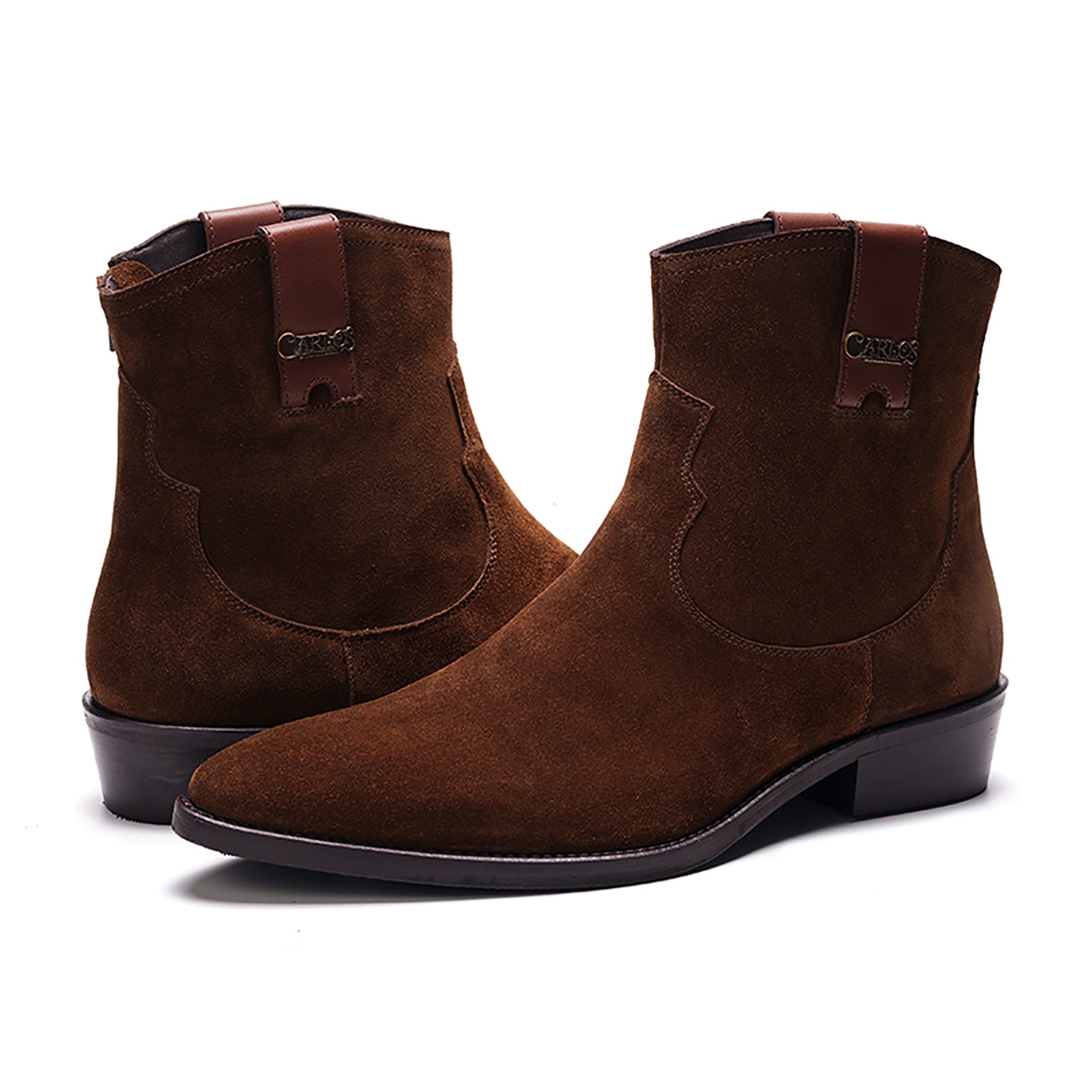 Zappa Cowboy Boot // Cafe Brown Suede
