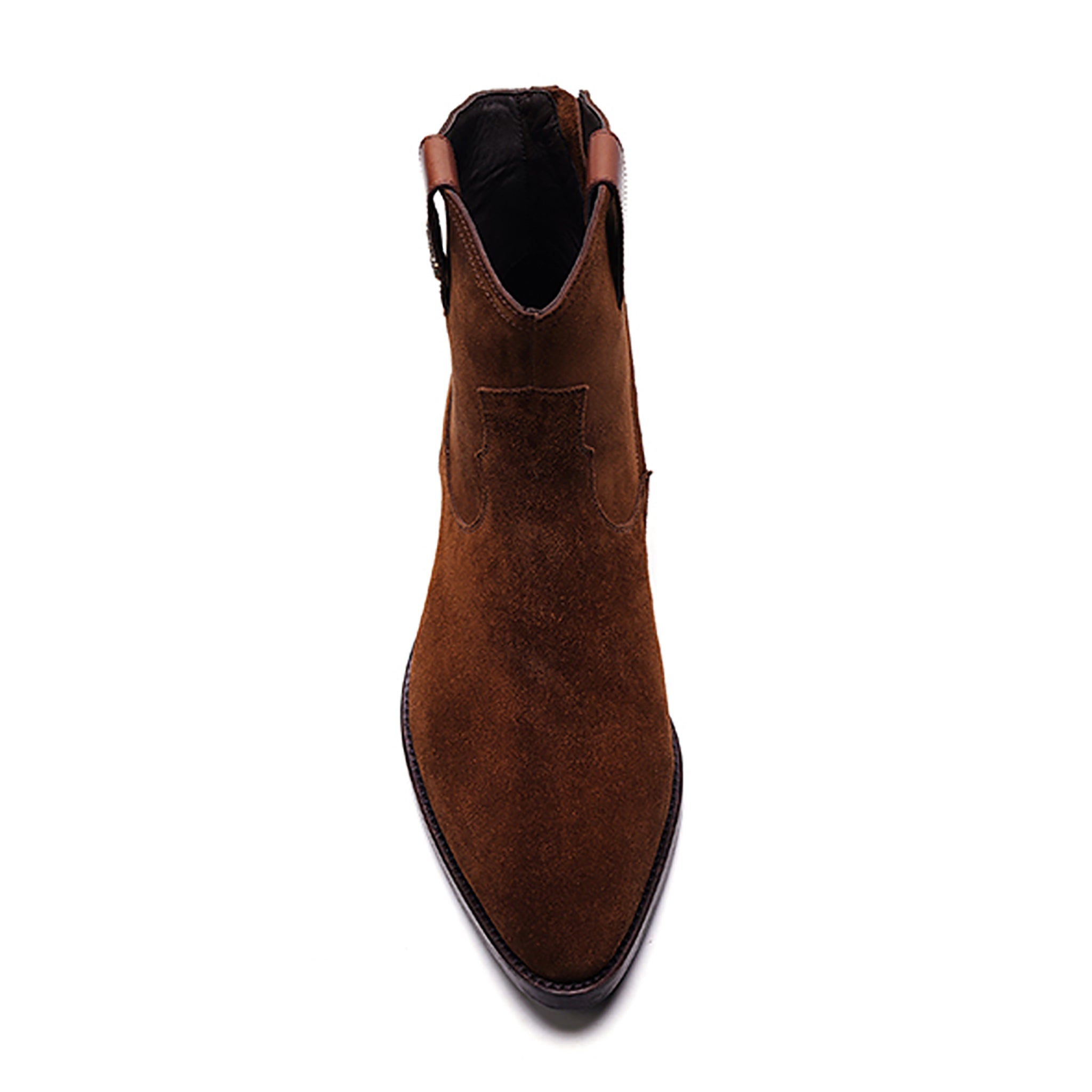 Zappa Cowboy Boot // Cafe Brown Suede