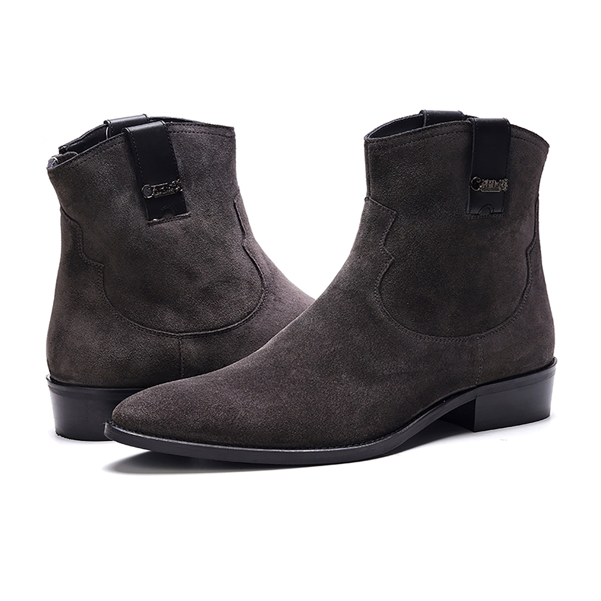 Zappa Cowboy Boot // Ash Grey Suede