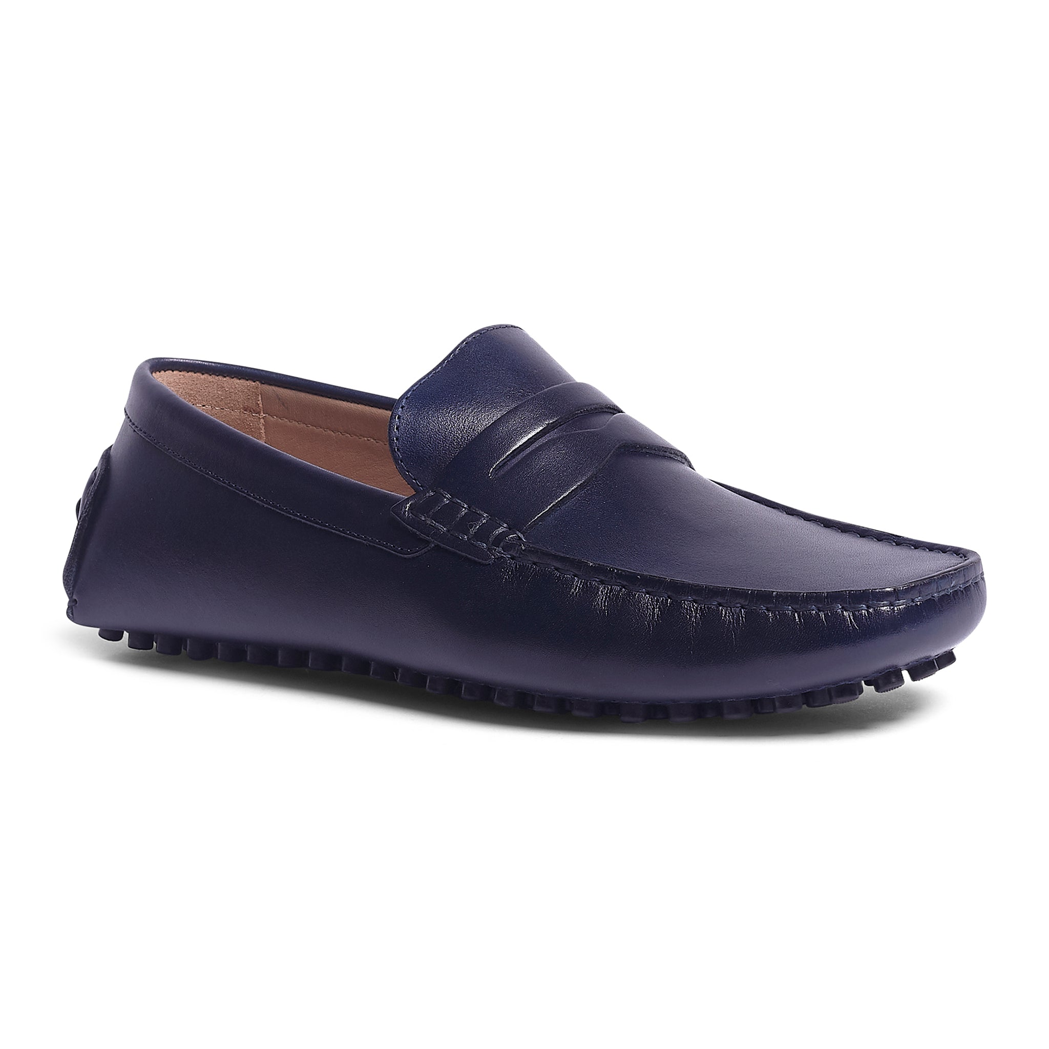 Ritchie Driver, Leather // Navy Blue