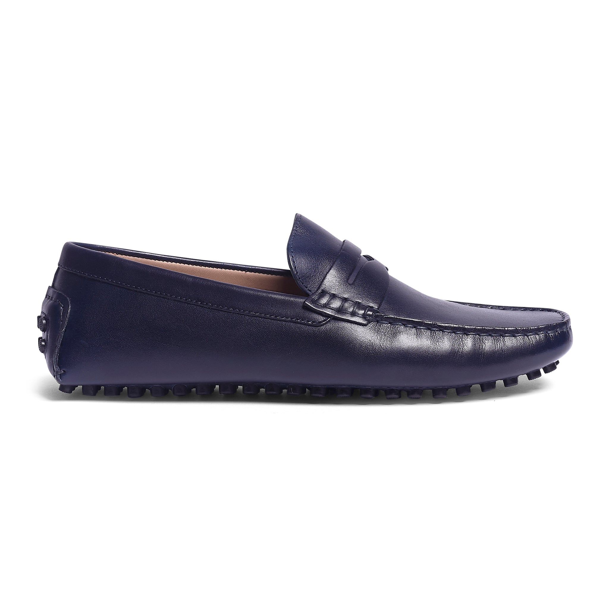 Ritchie Driver, Leather // Navy Blue