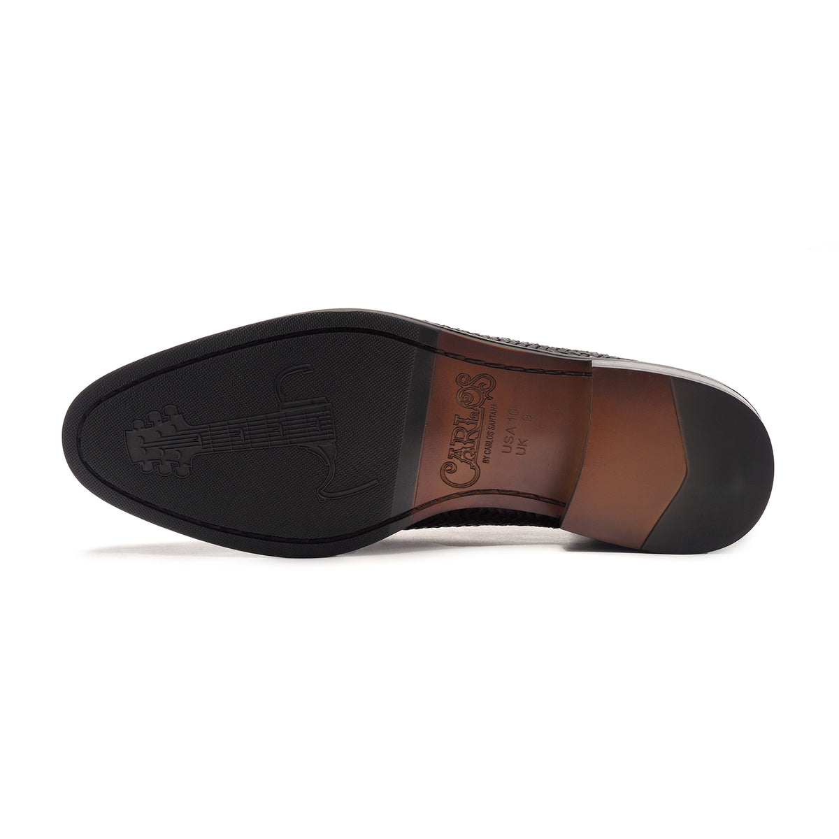 Woven Rhythm Leather Lace-up // Black