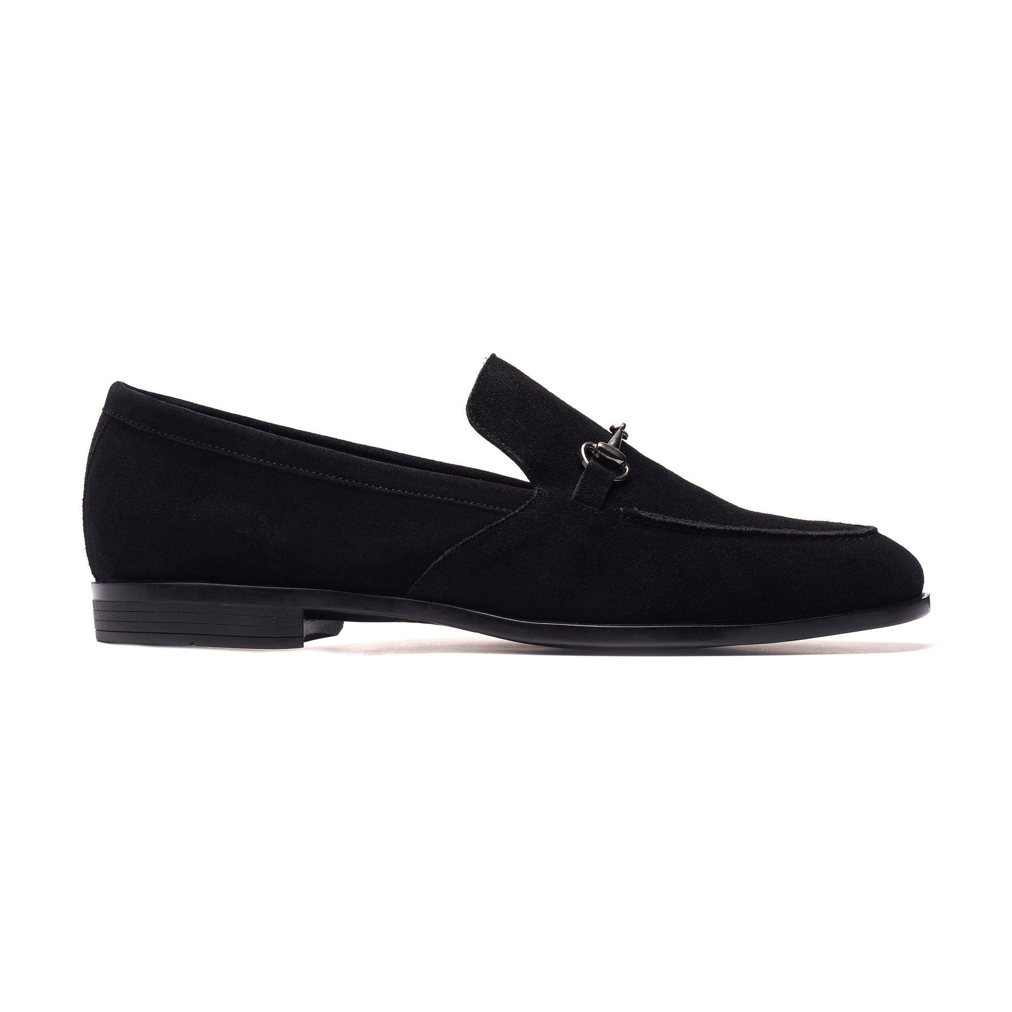 Louis Bit Loafer, Suede // Black Suede