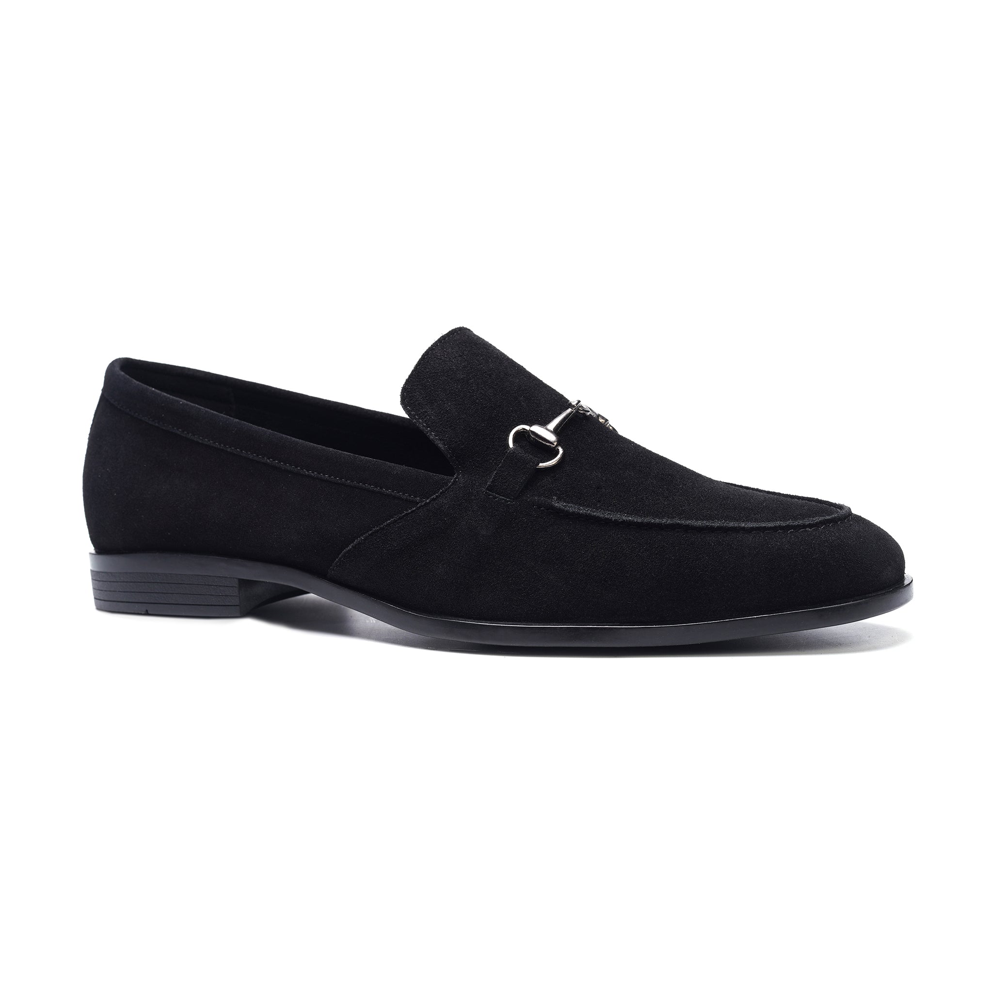 Louis Bit Loafer, Suede // Black Suede