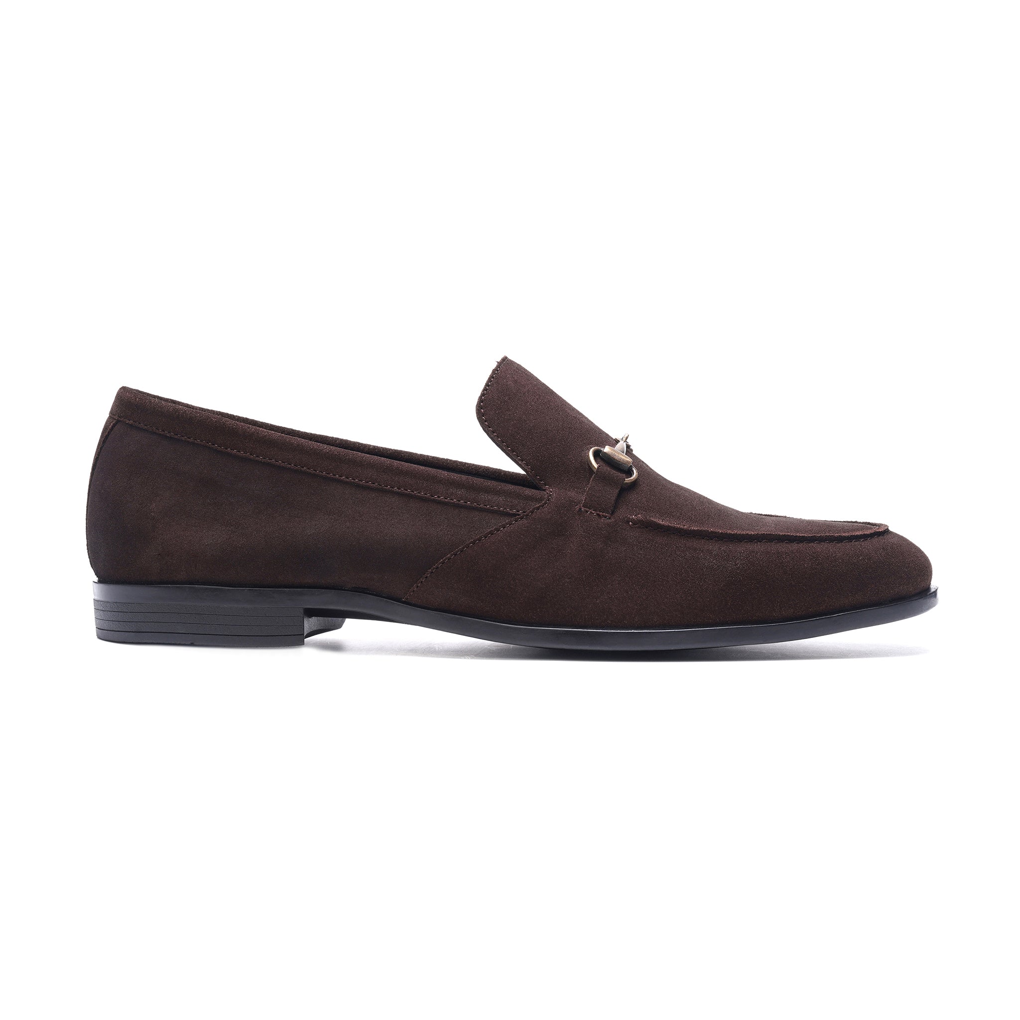 Louis Bit Loafer, Suede // Brown Suede