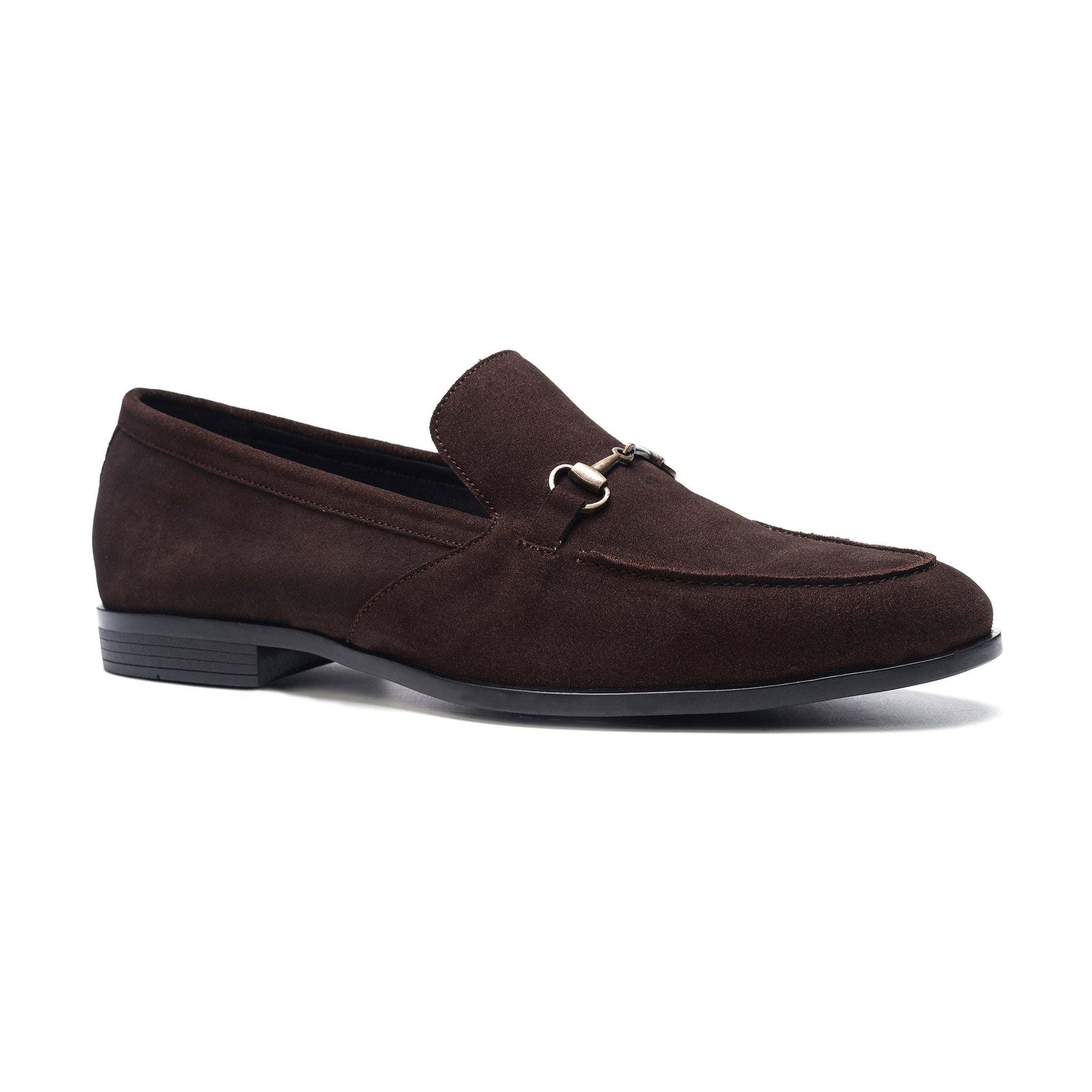 Louis Bit Loafer, Suede // Brown Suede