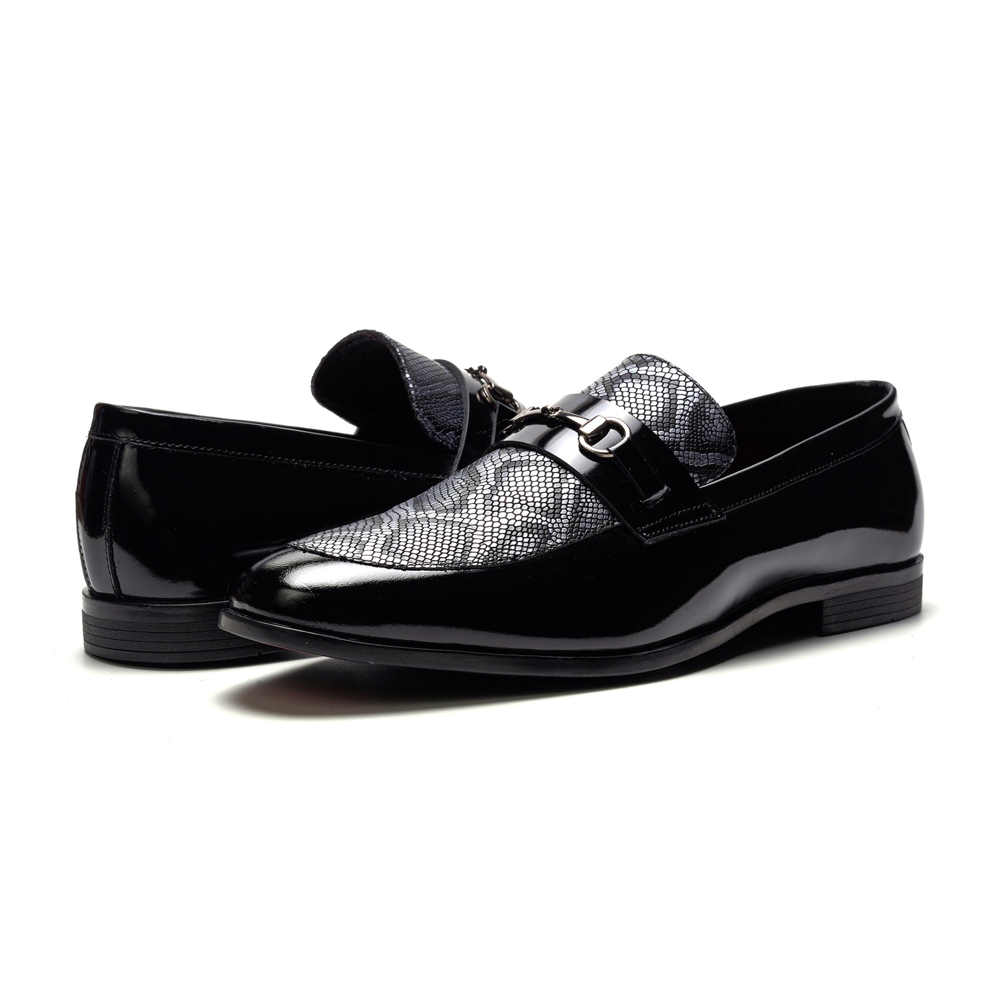 Maestro Bit Loafer // Black Python Print