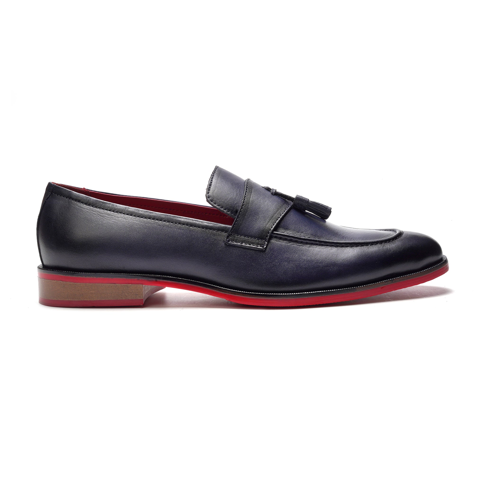 Encore Tassel Loafer // Navy Blue Leather