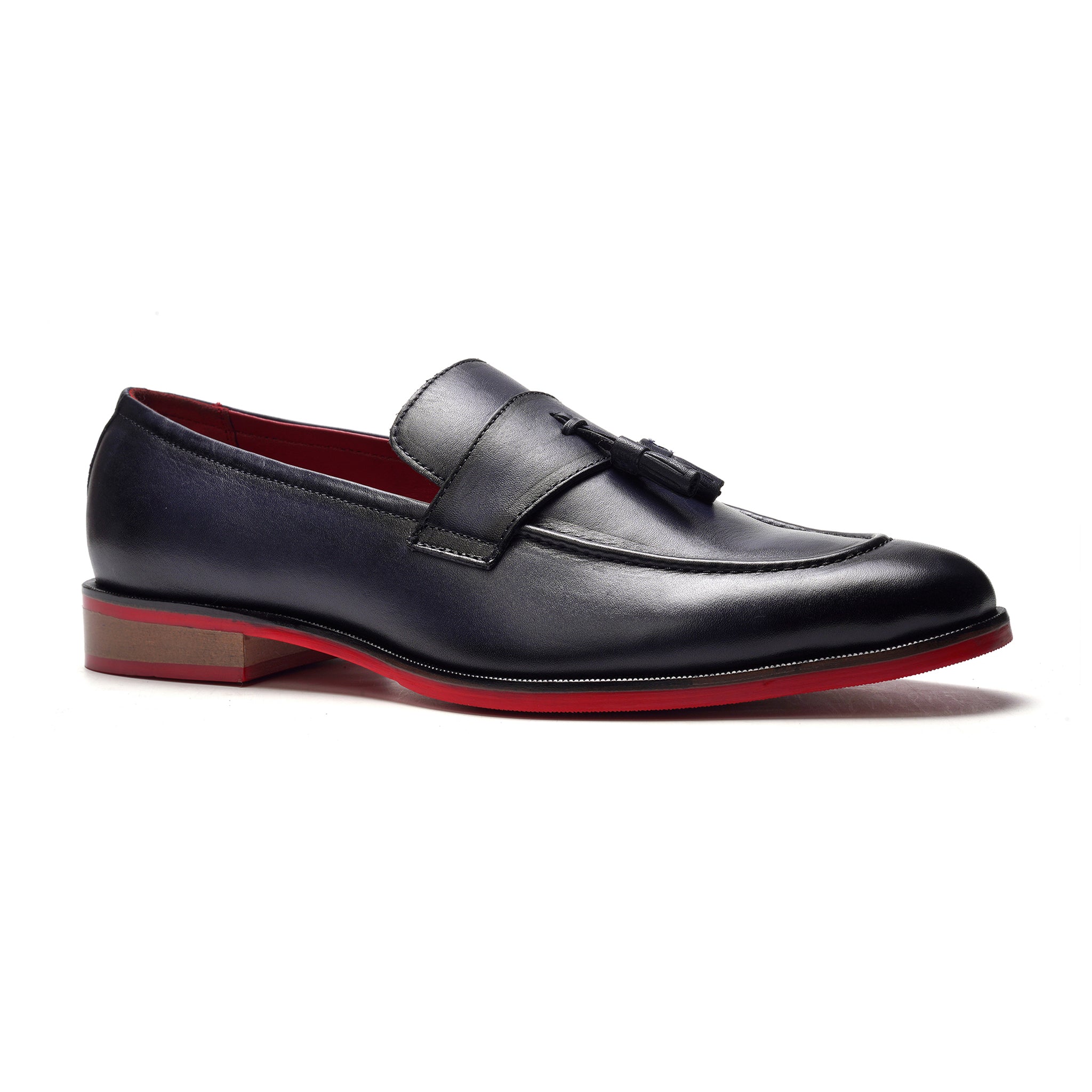 Encore Tassel Loafer // Navy Blue Leather