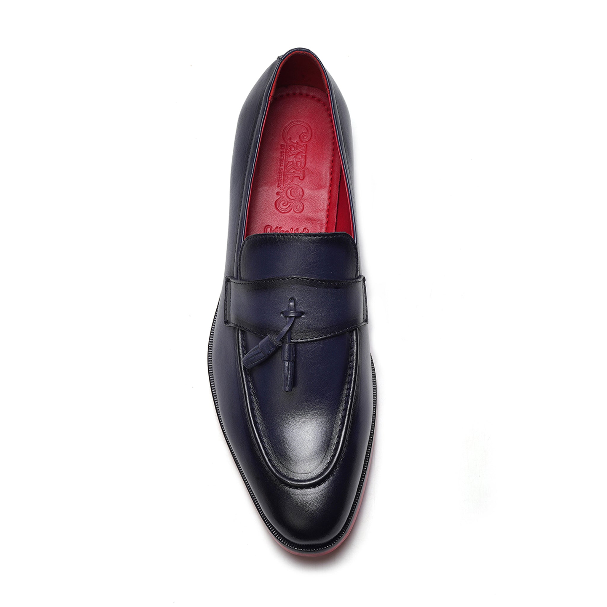 Encore Tassel Loafer // Navy Blue Leather
