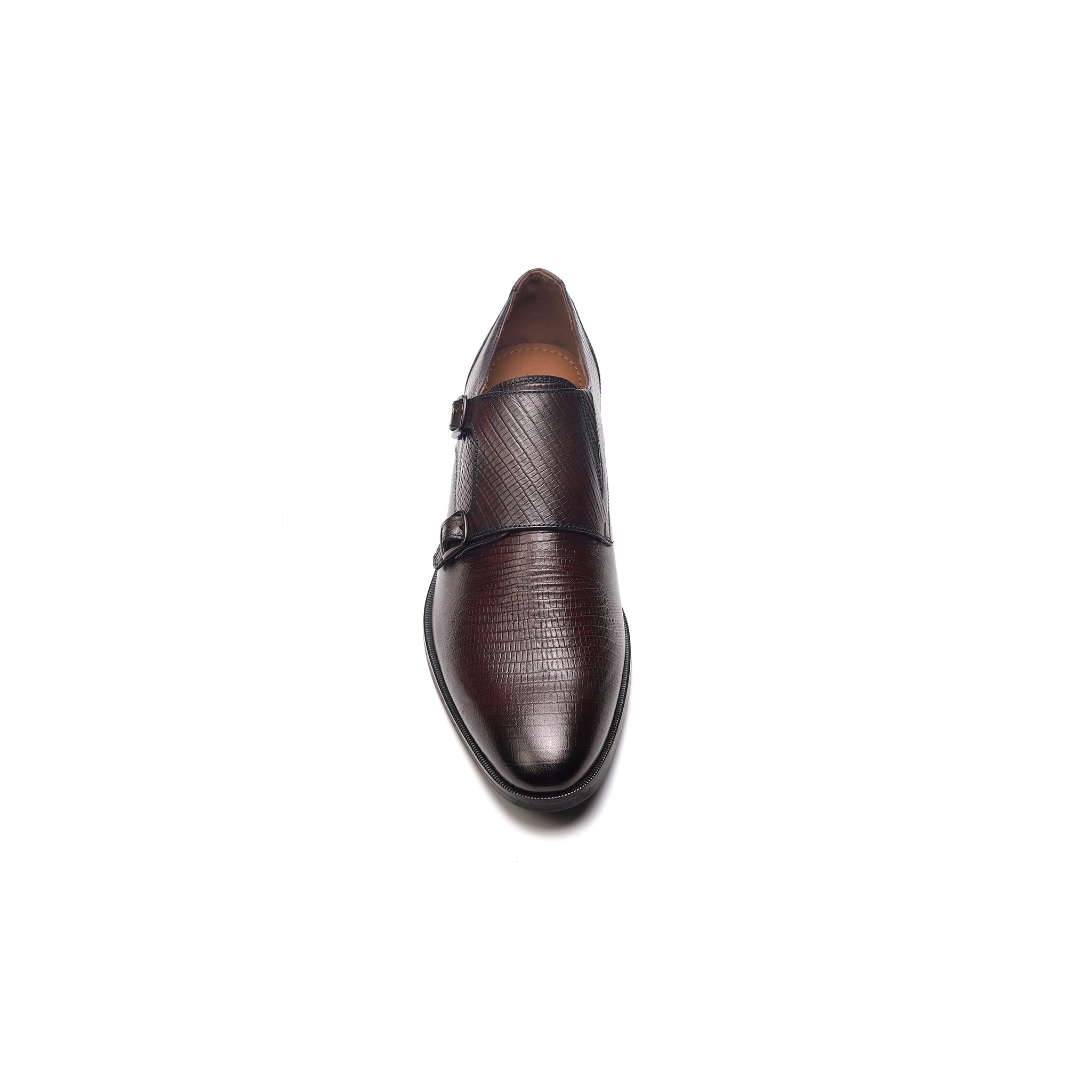 Jack Double Monk Strap // Brown