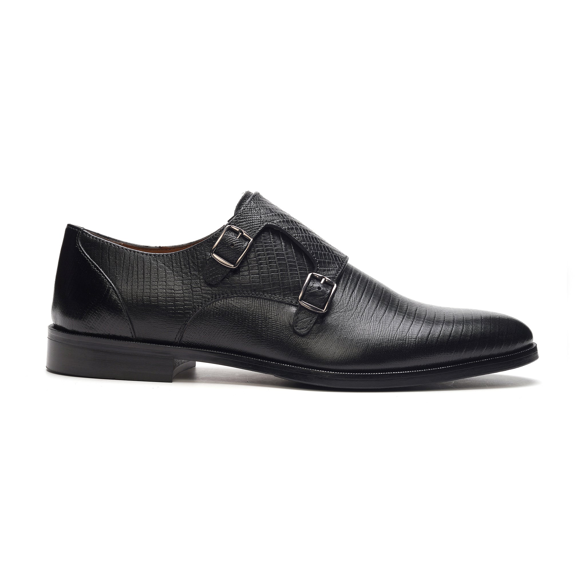 Jack Double Monk Strap // Black