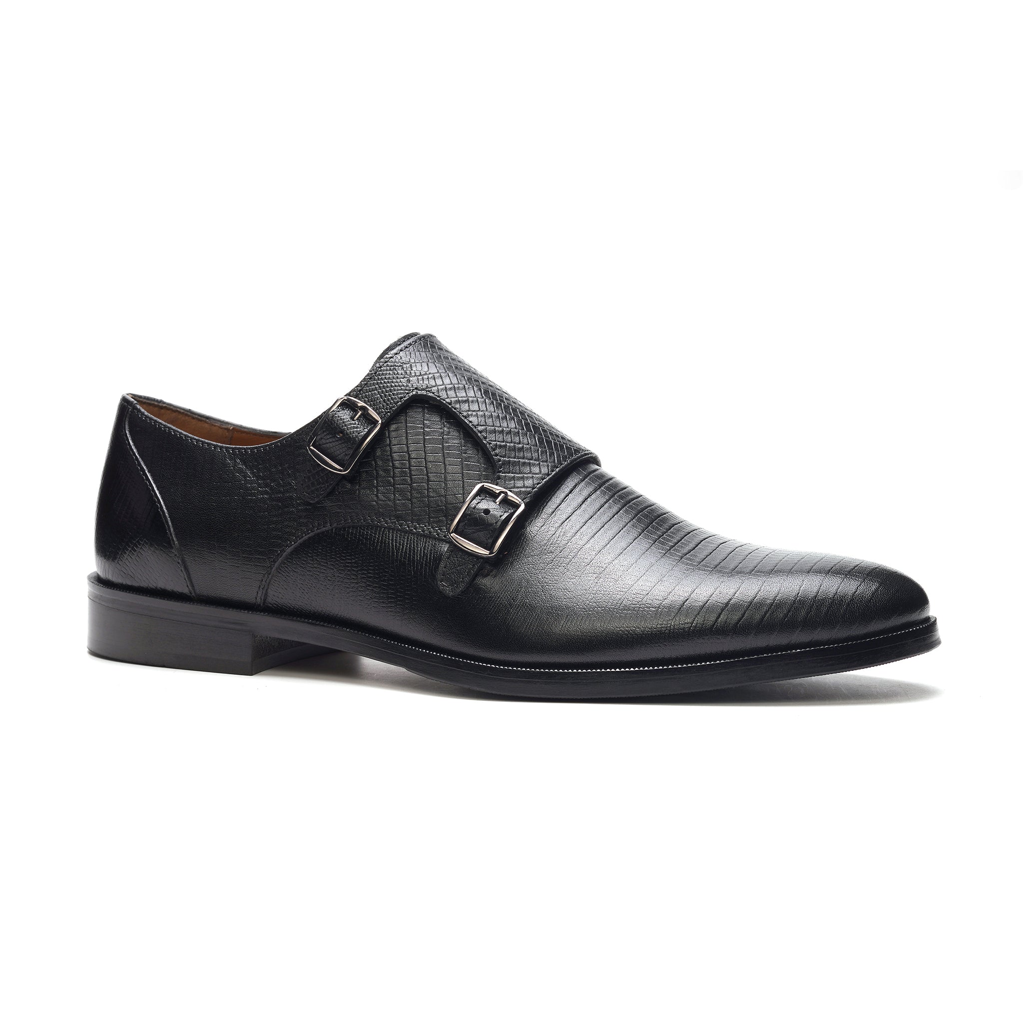 Jack Double Monk Strap // Black