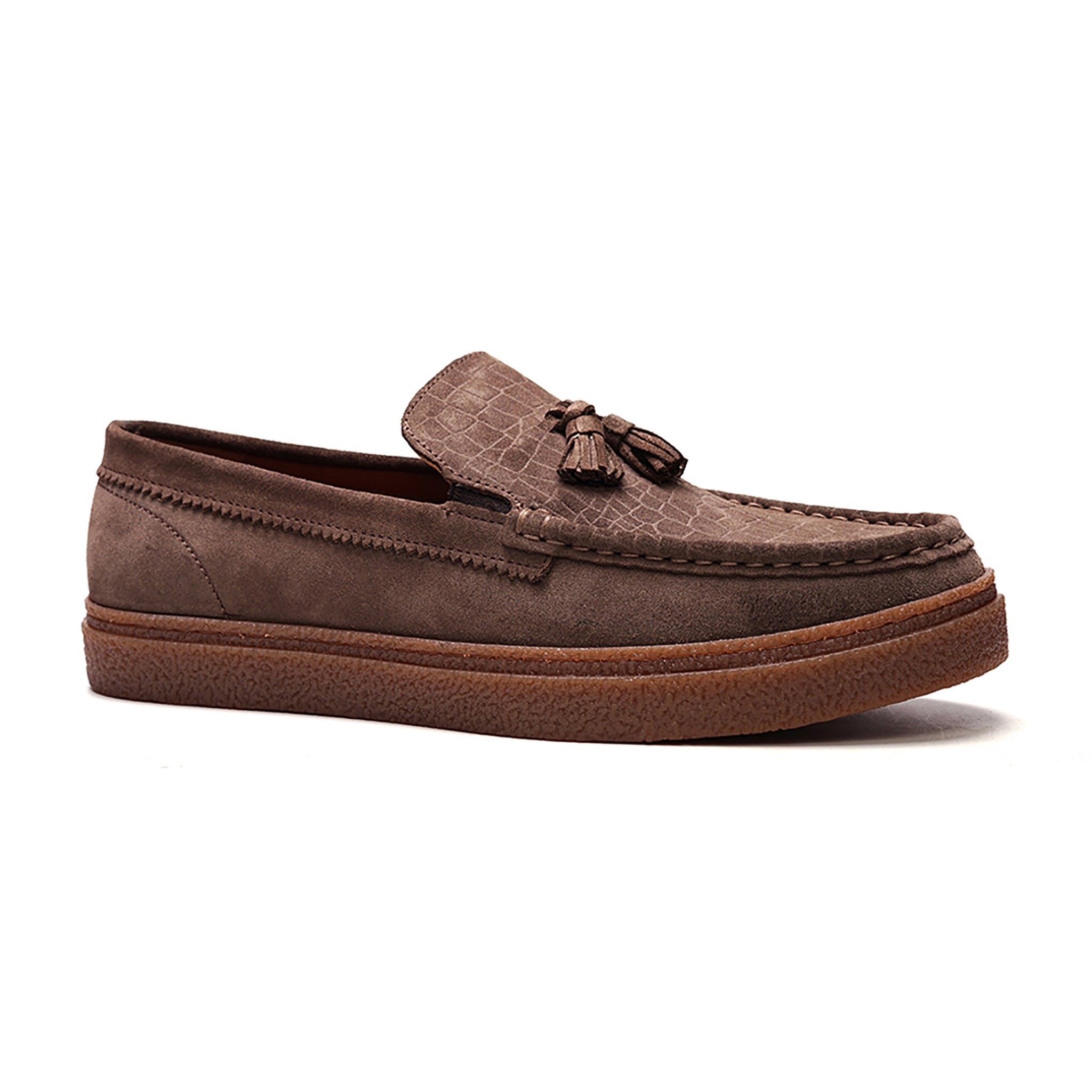Baez Tassel Loafer // Saloon Brown Suede
