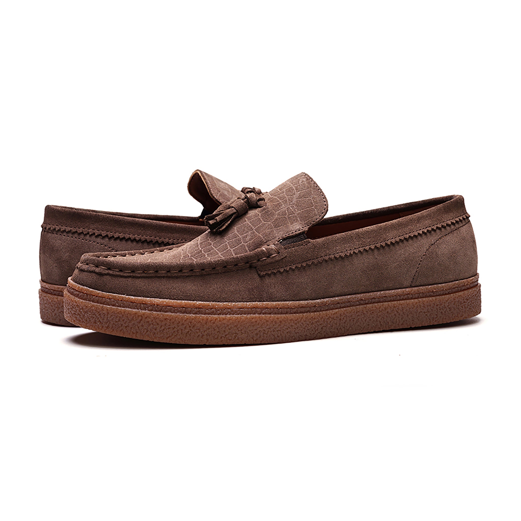 Baez Tassel Loafer // Saloon Brown Suede