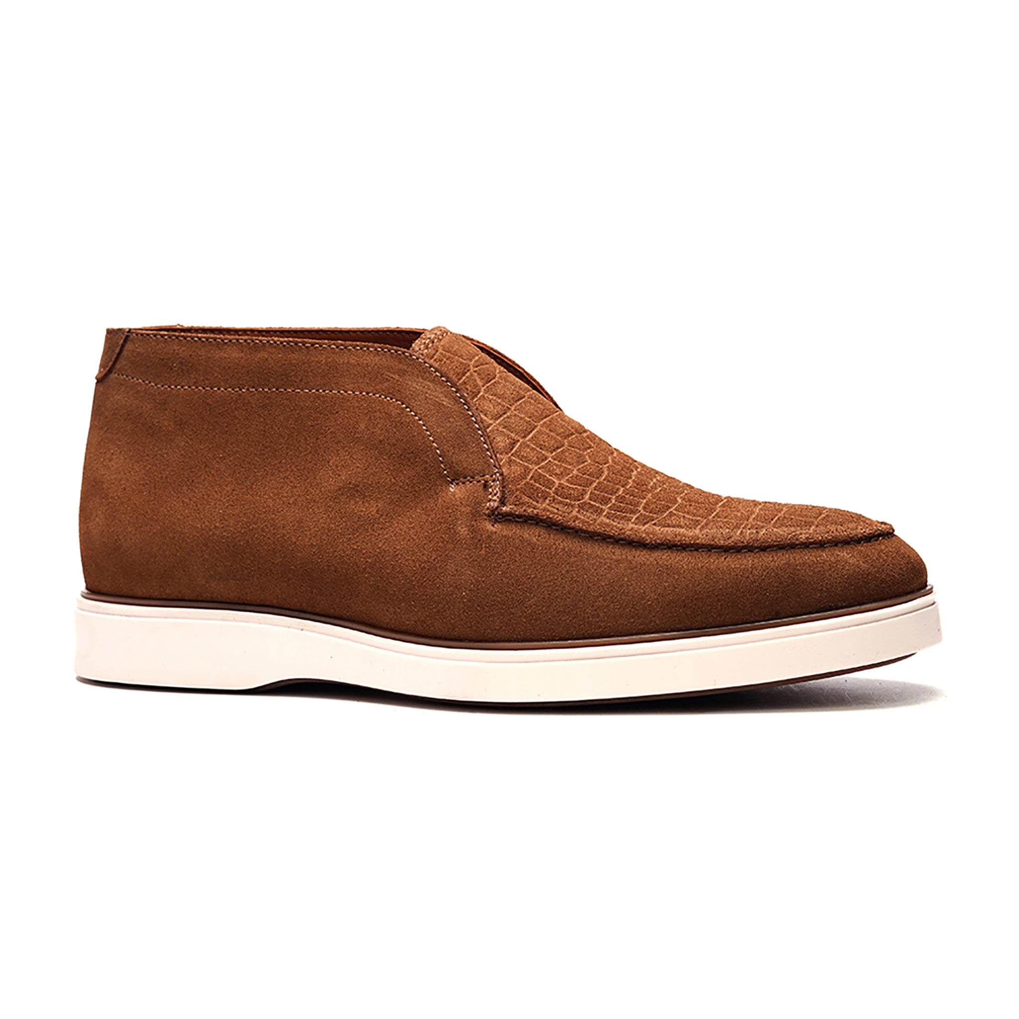 Joplin Laceless Chukka // Tobacco Brown Suede