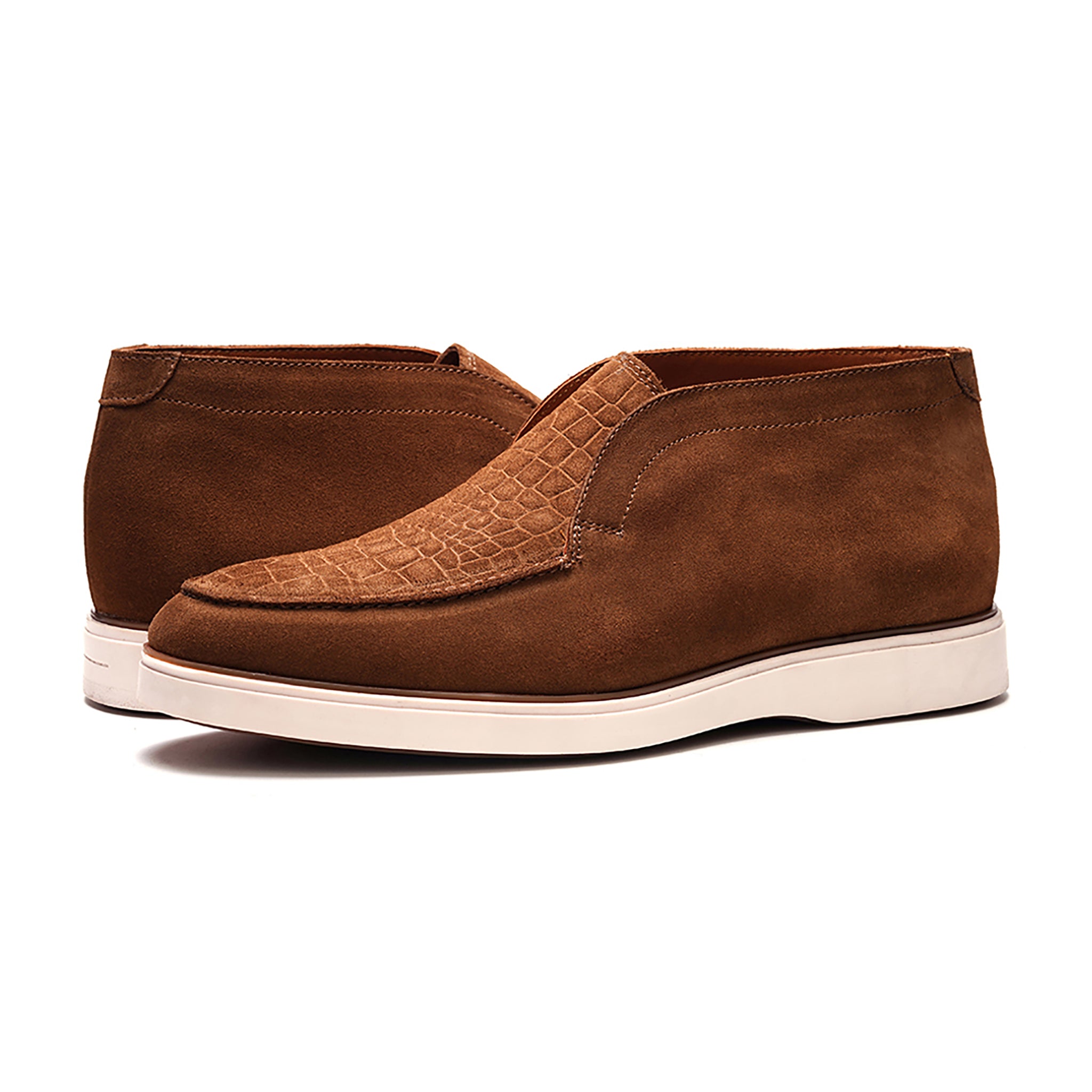 Joplin Laceless Chukka // Tobacco Brown Suede