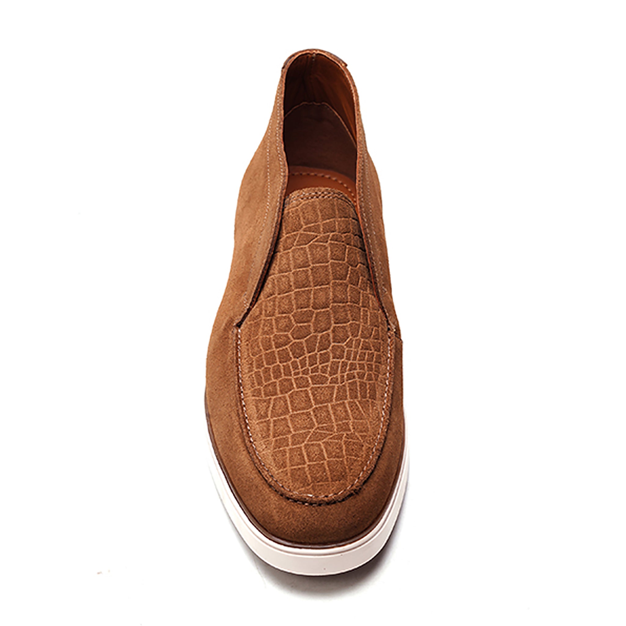 Joplin Laceless Chukka // Tobacco Brown Suede