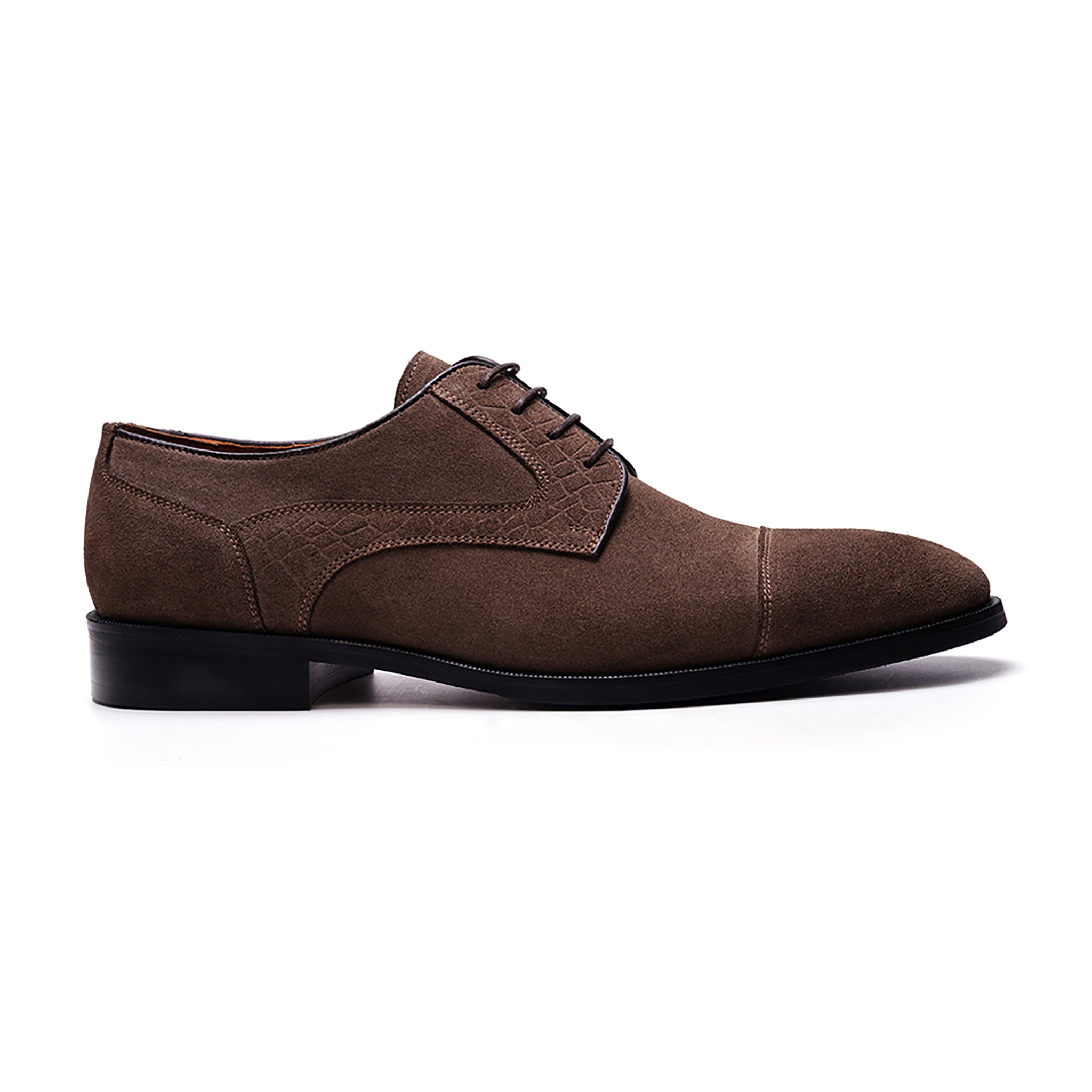 Havens Cap-toe Derby // Saloon Brown Suede