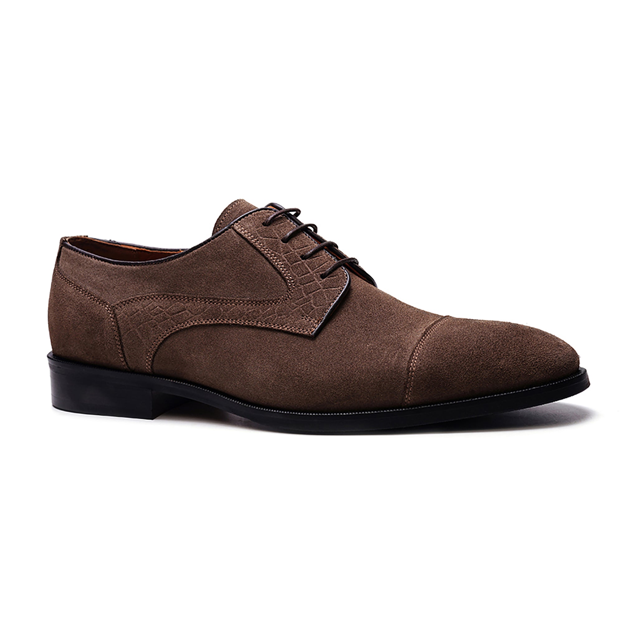 Havens Cap-toe Derby // Saloon Brown Suede