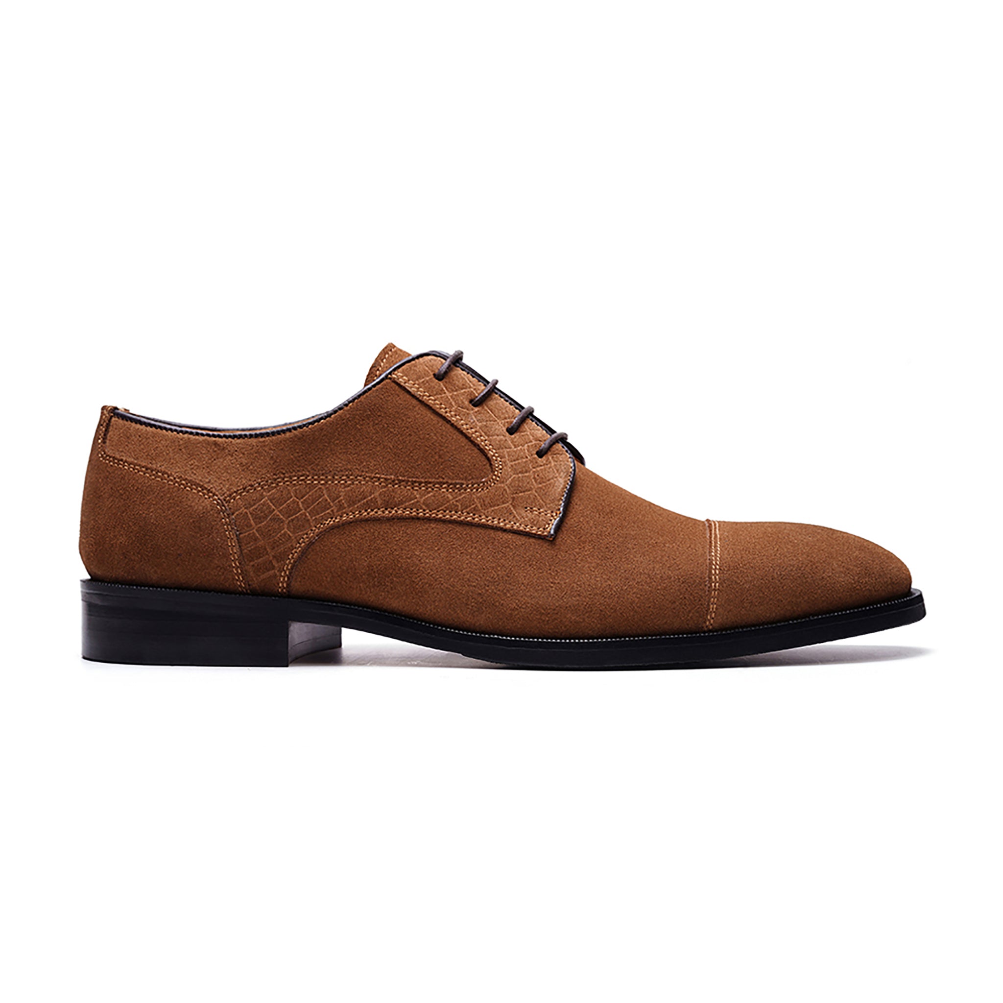 Havens Cap-toe Derby // Tobacco Brown Suede