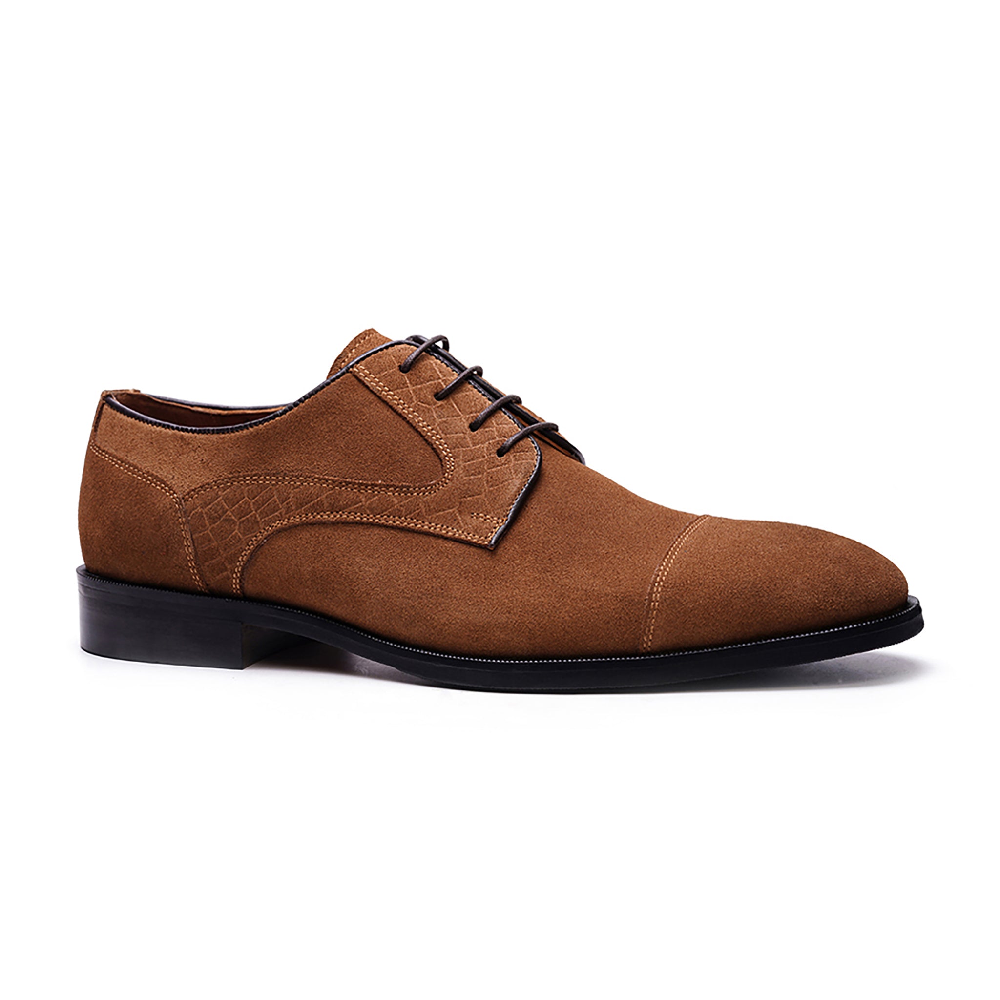Havens Cap-toe Derby // Tobacco Brown Suede