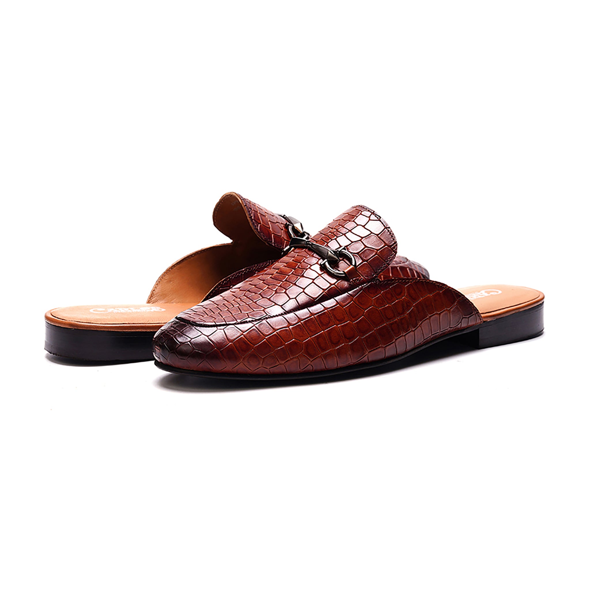 Apollo Bit Slide // Croco Tan
