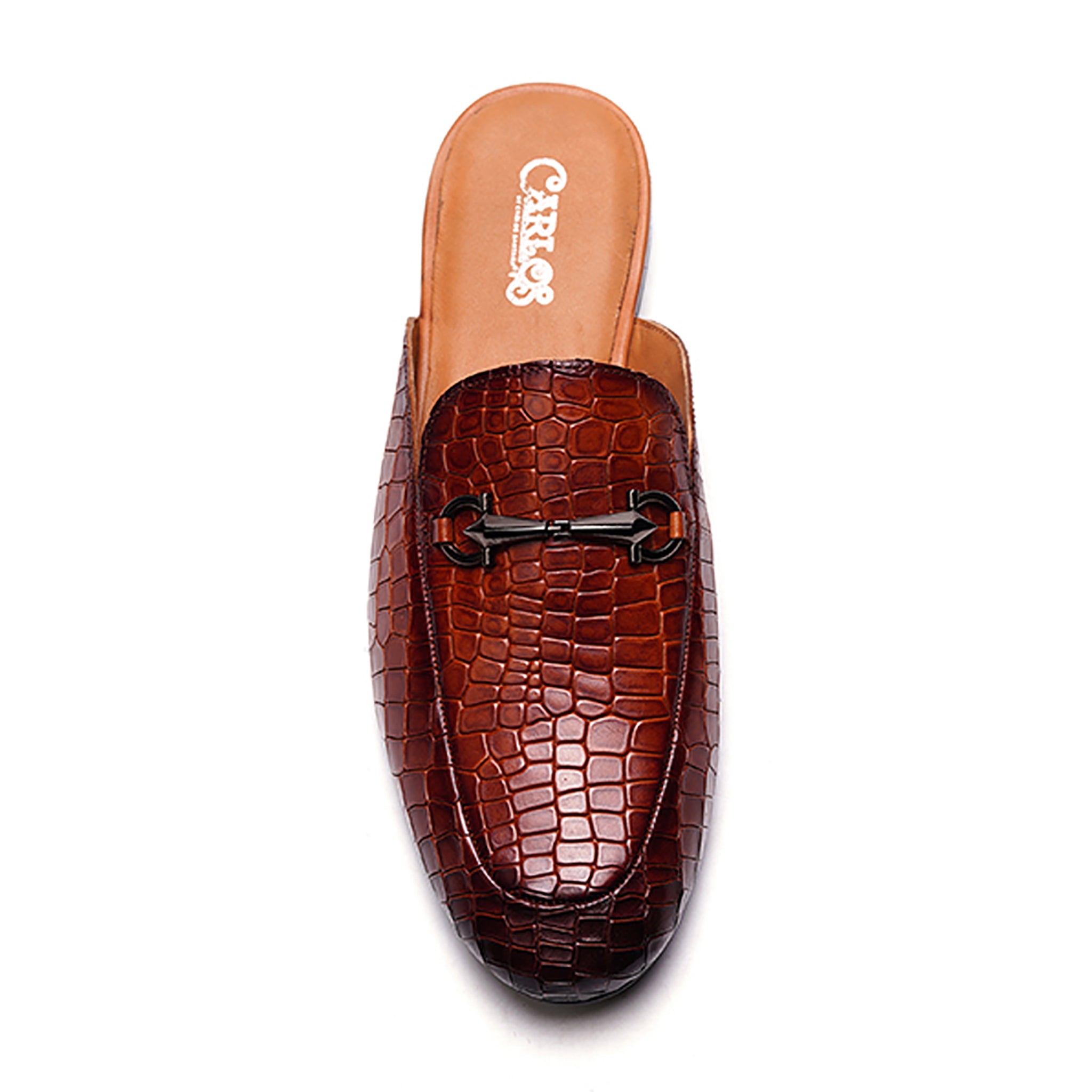 Apollo Bit Slide // Croco Tan
