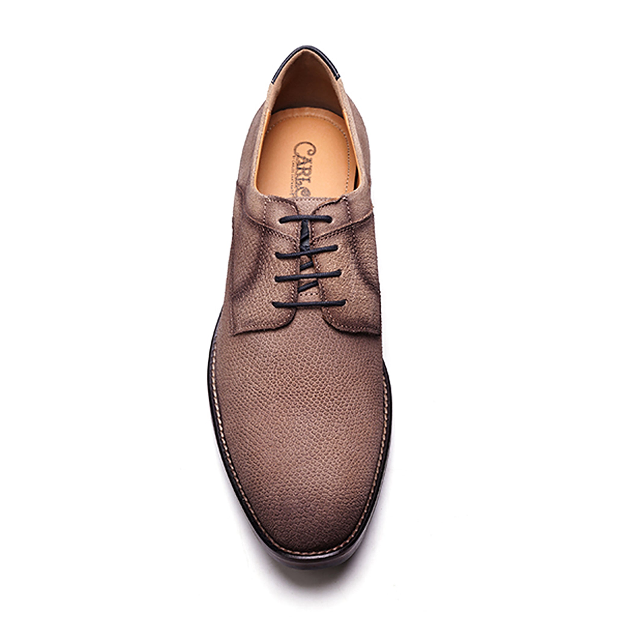 London Derby Lace-up // Taupe Suede