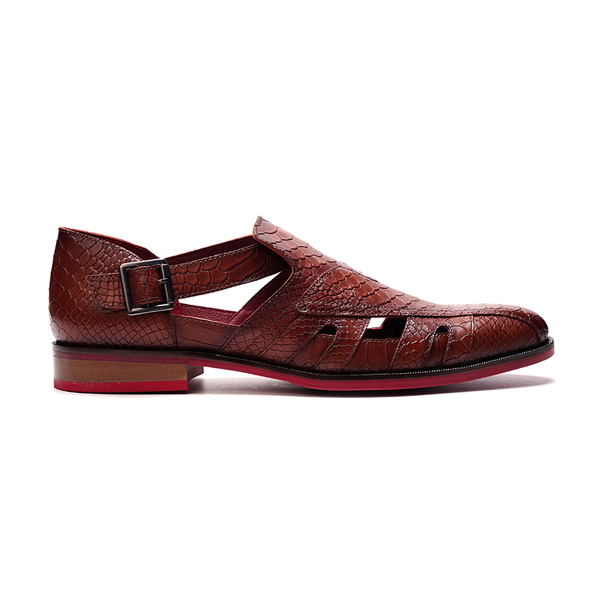 Aura Fisherman Sandal // Brown