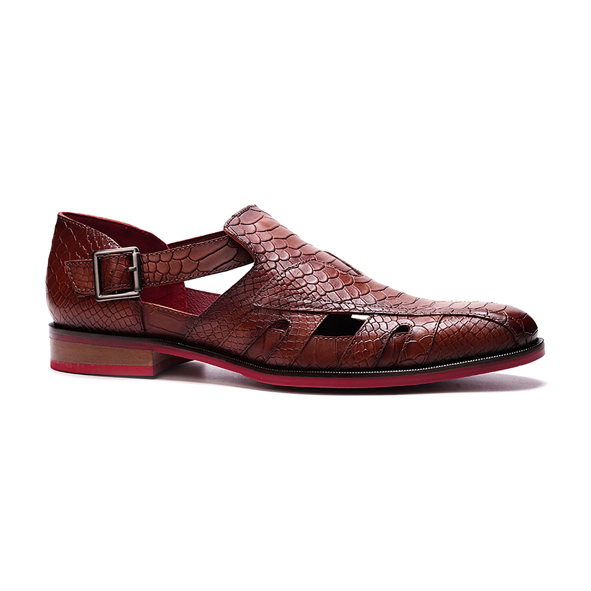 Aura Fisherman Sandal // Brown
