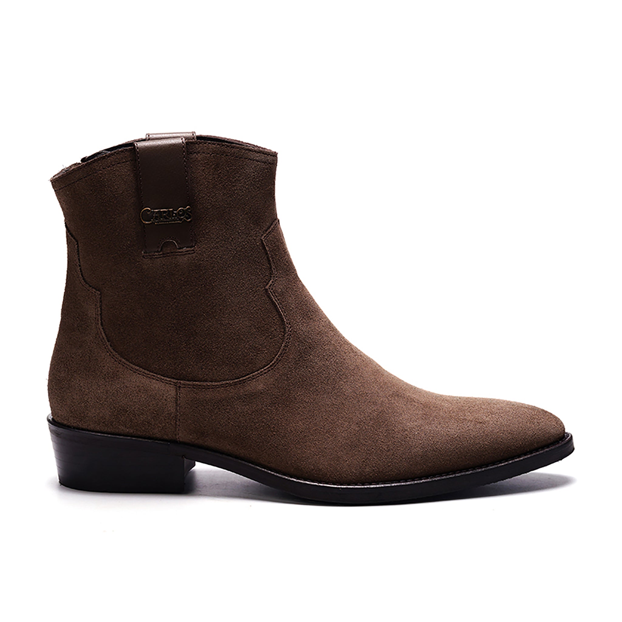 Zappa Cowboy Boot // Tobacco Brown Suede
