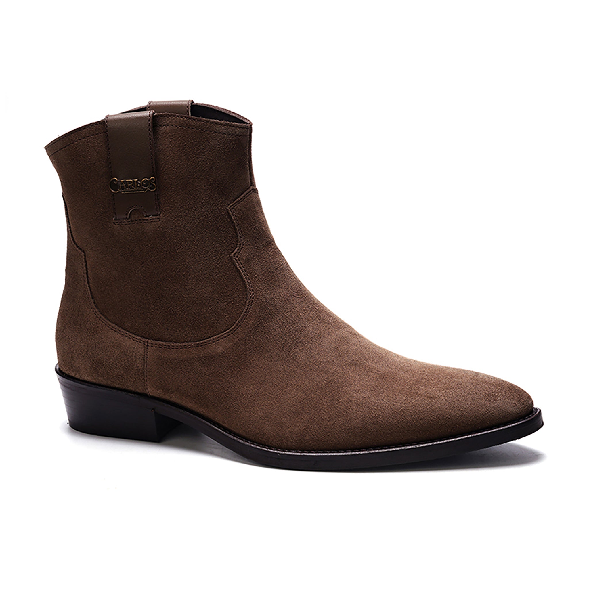 Zappa Cowboy Boot // Tobacco Brown Suede