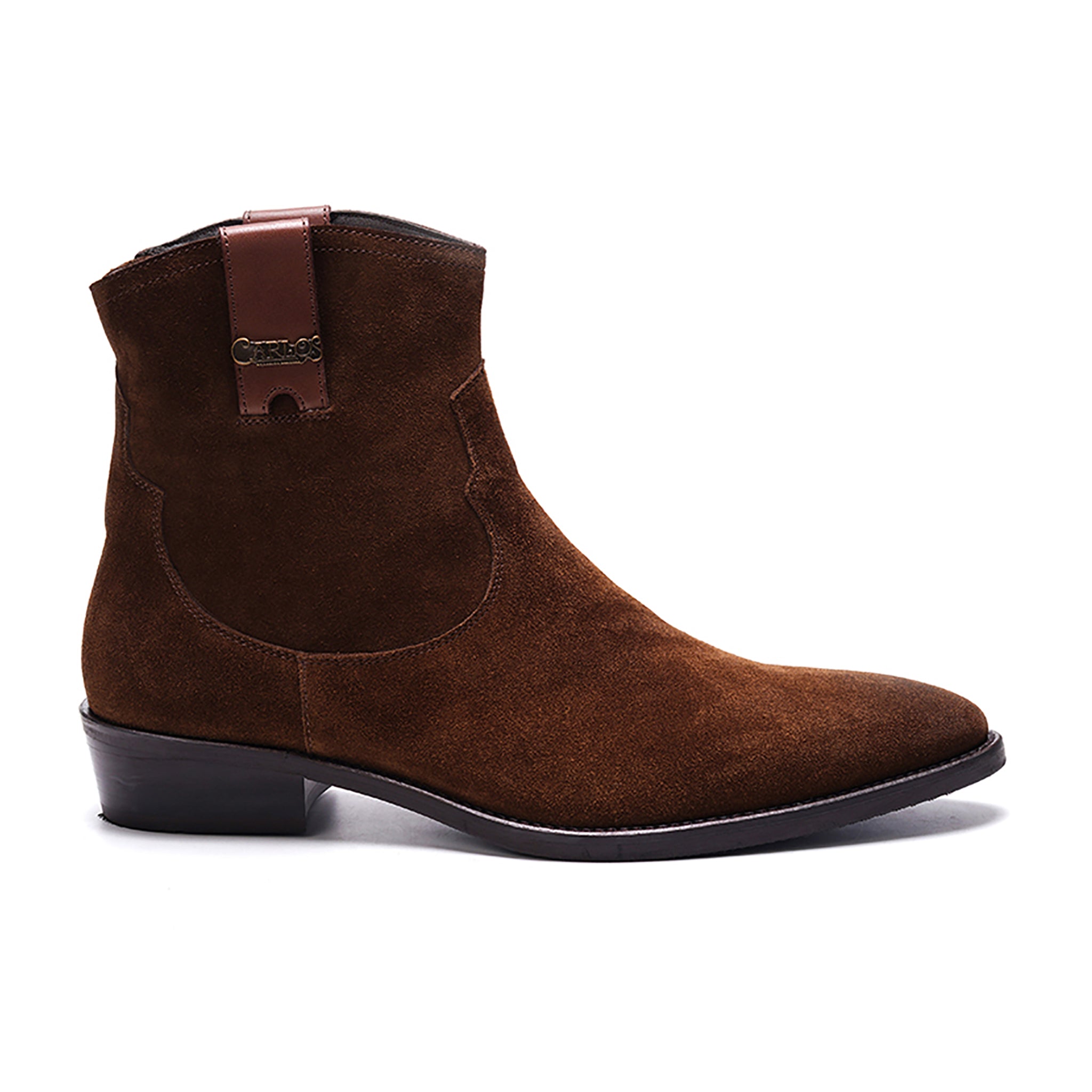 Zappa Cowboy Boot // Cafe Brown Suede
