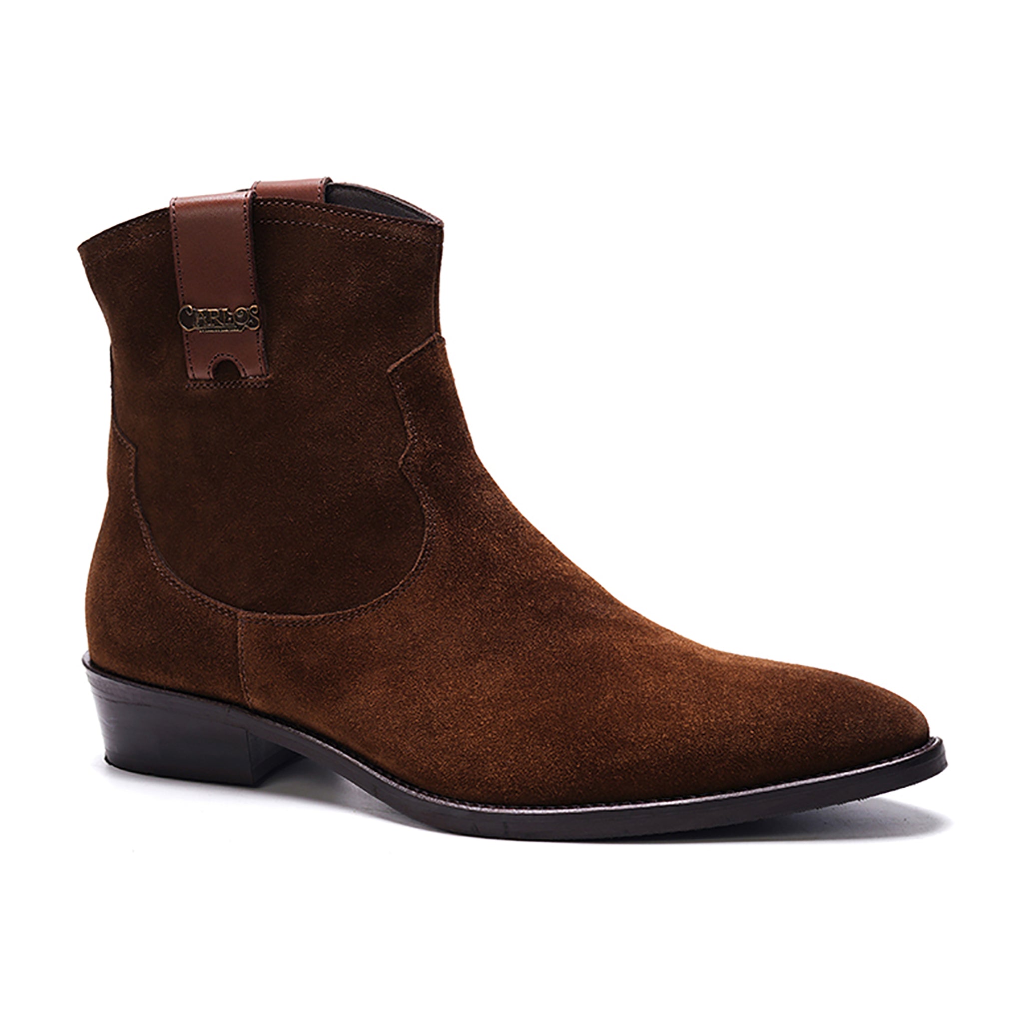 Zappa Cowboy Boot // Cafe Brown Suede
