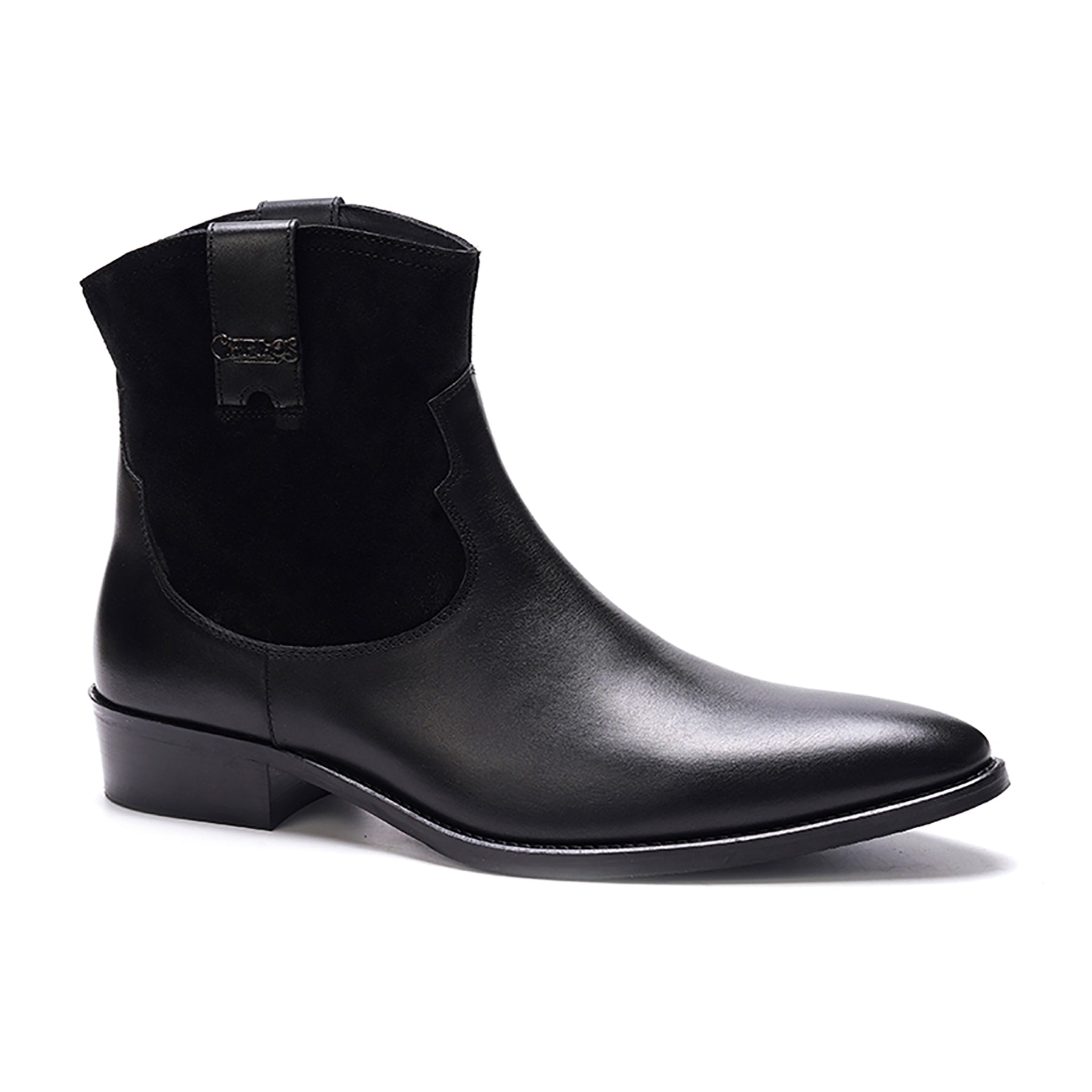 Zappa Cowboy Boot // Combo Black